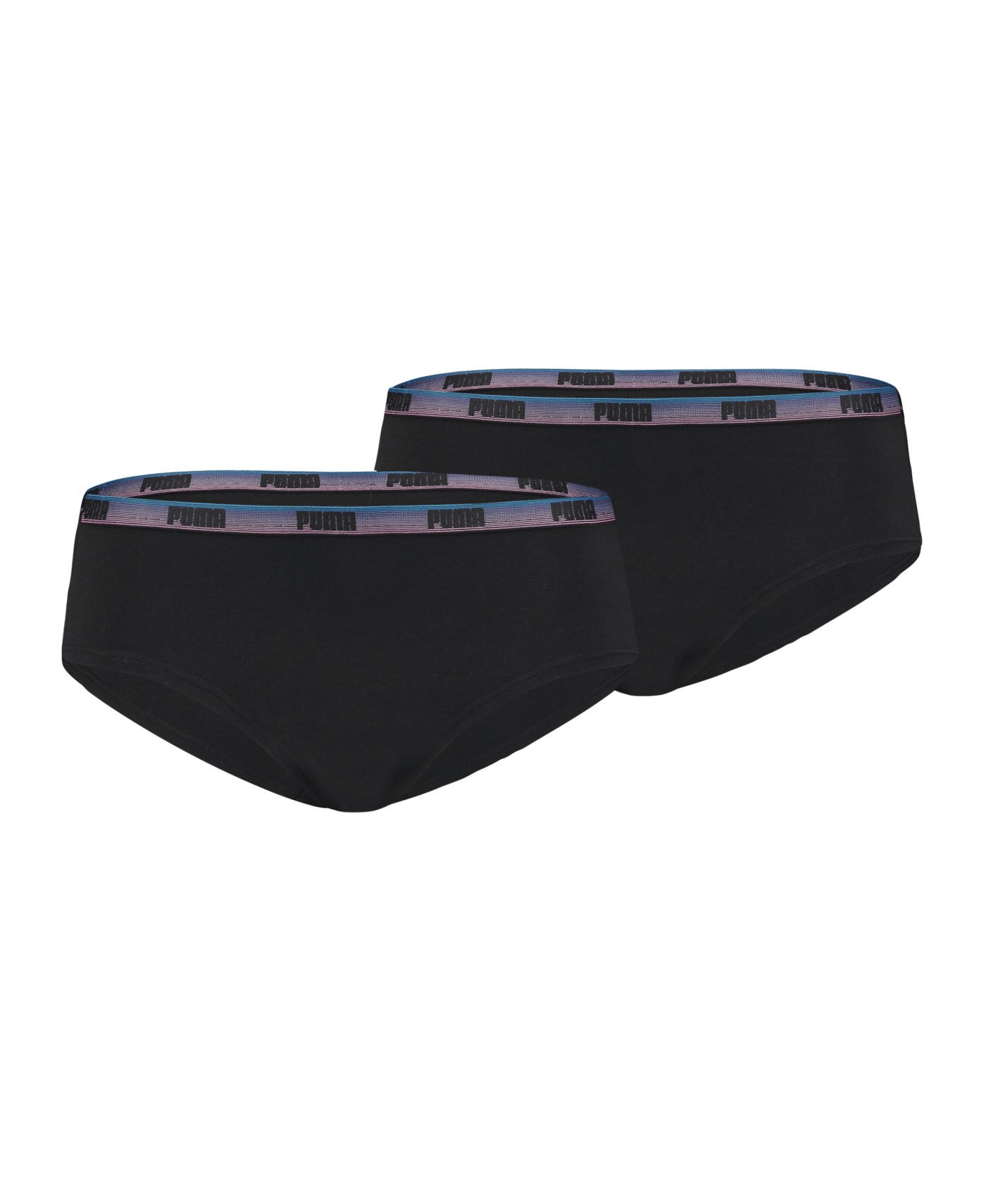 PUMA Iconic Hipster 2er Pack Damen Schwarz F011 - schwarz