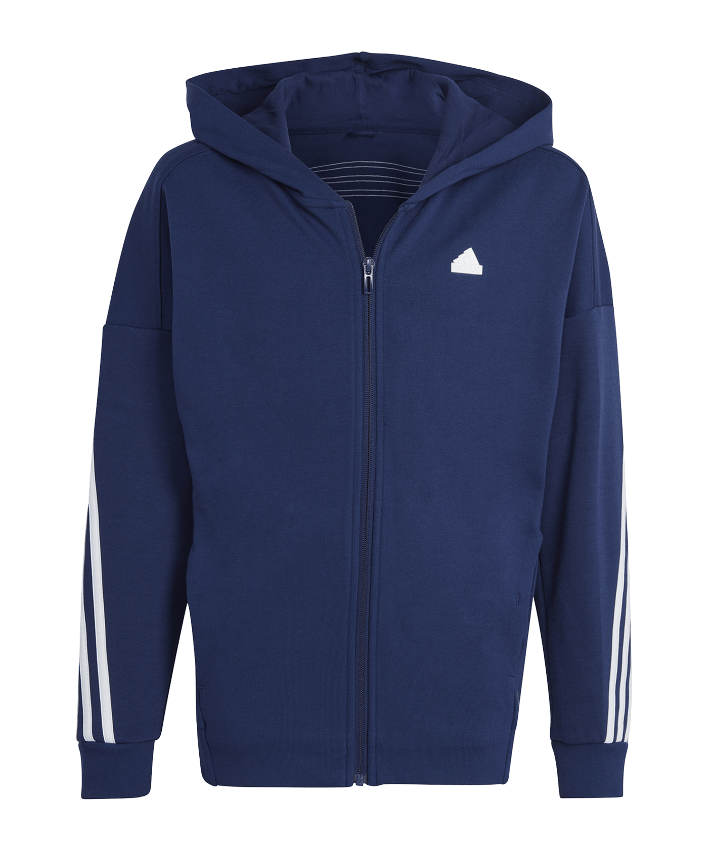 adidas Future Icons 3S Kapuzenjacke Kids Blau - blau