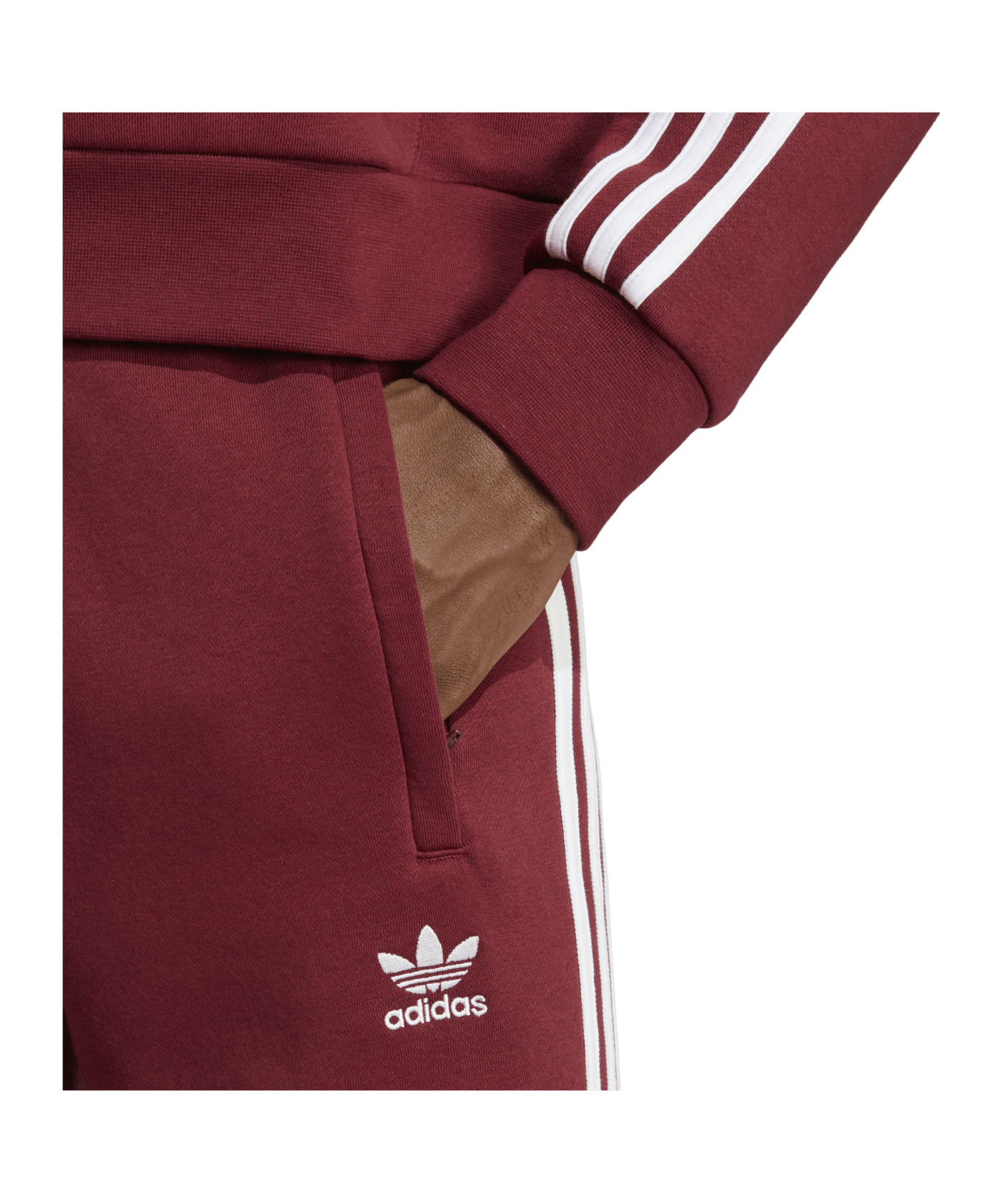adidas Originals Adicolor Classics 3-Stripes Pants Burgundy - rot