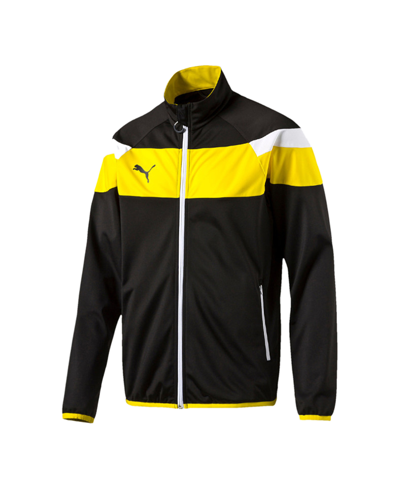 PUMA Spirit II Polyester Tricot Jacke Kids F37 - schwarz