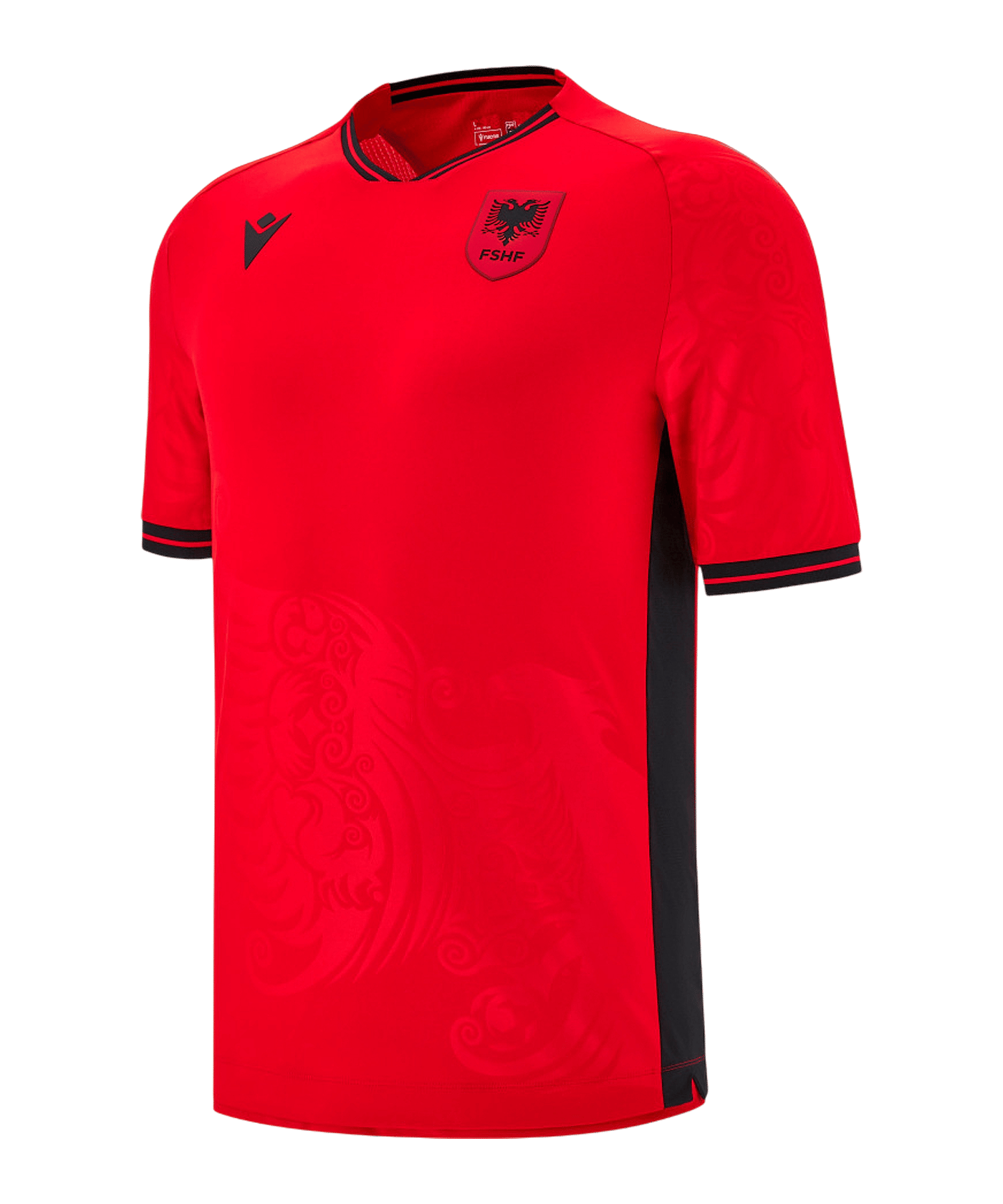 Maillot Domicile Albanie 2016/2017 Macron Homme Taille S - Blanc, Vintage, Manches Courtes