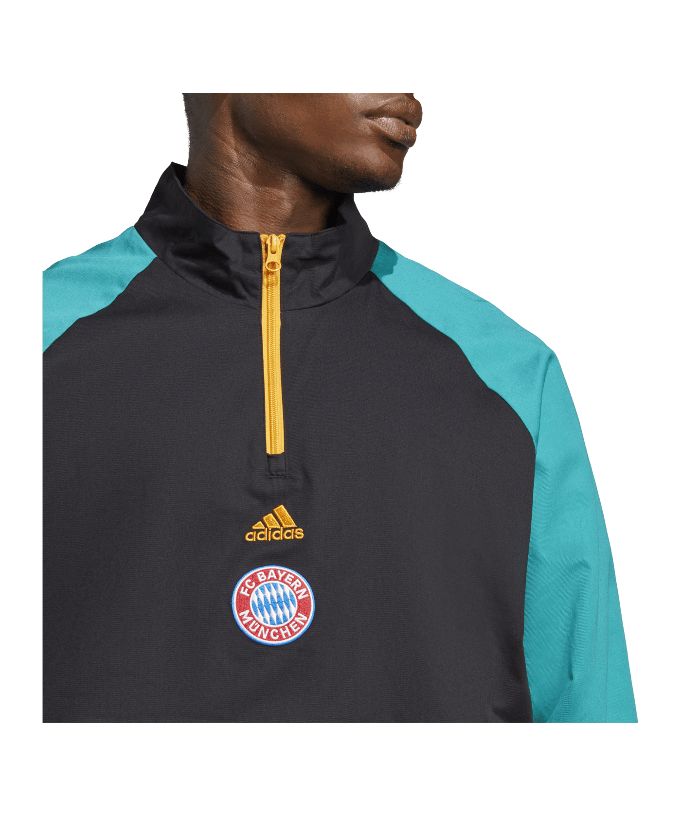 adidas FC Bayern München Icon Tracktop Jacke Schwarz - schwarz