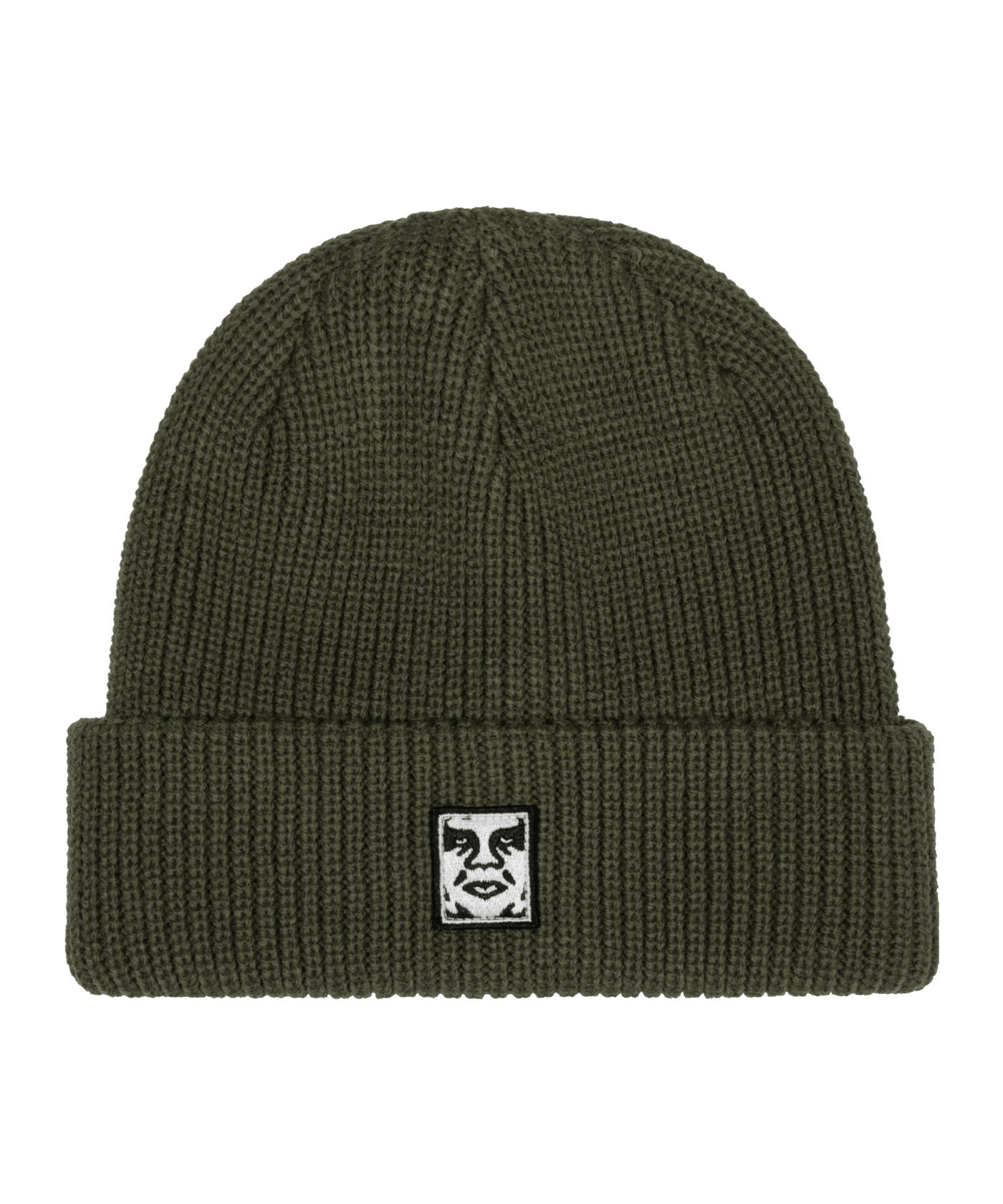 Obey Mid Icon Patch Cuff Beanie Grün - gruen