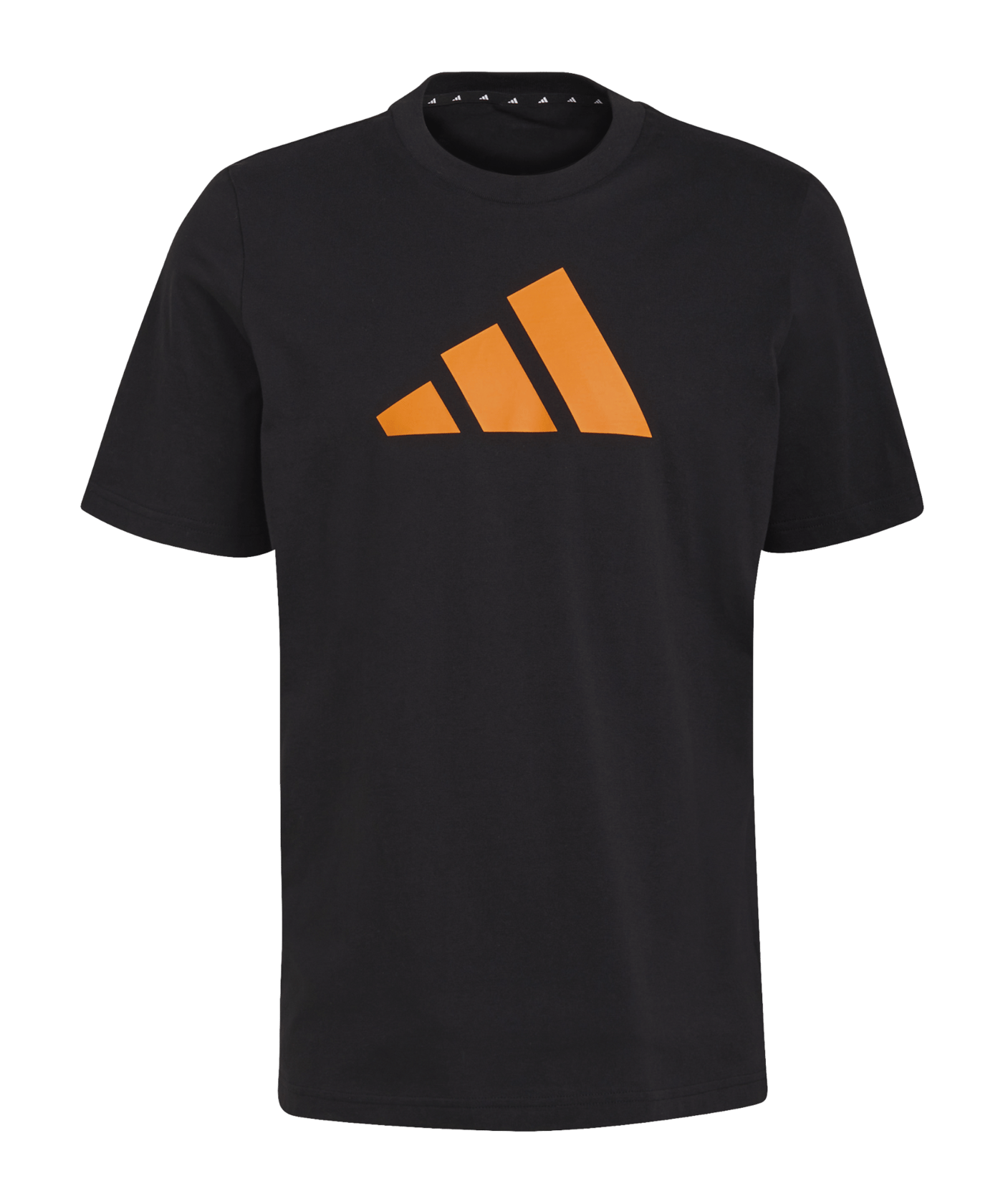 adidas 3BAR Future Icons T-Shirt Schwarz Orange - schwarz