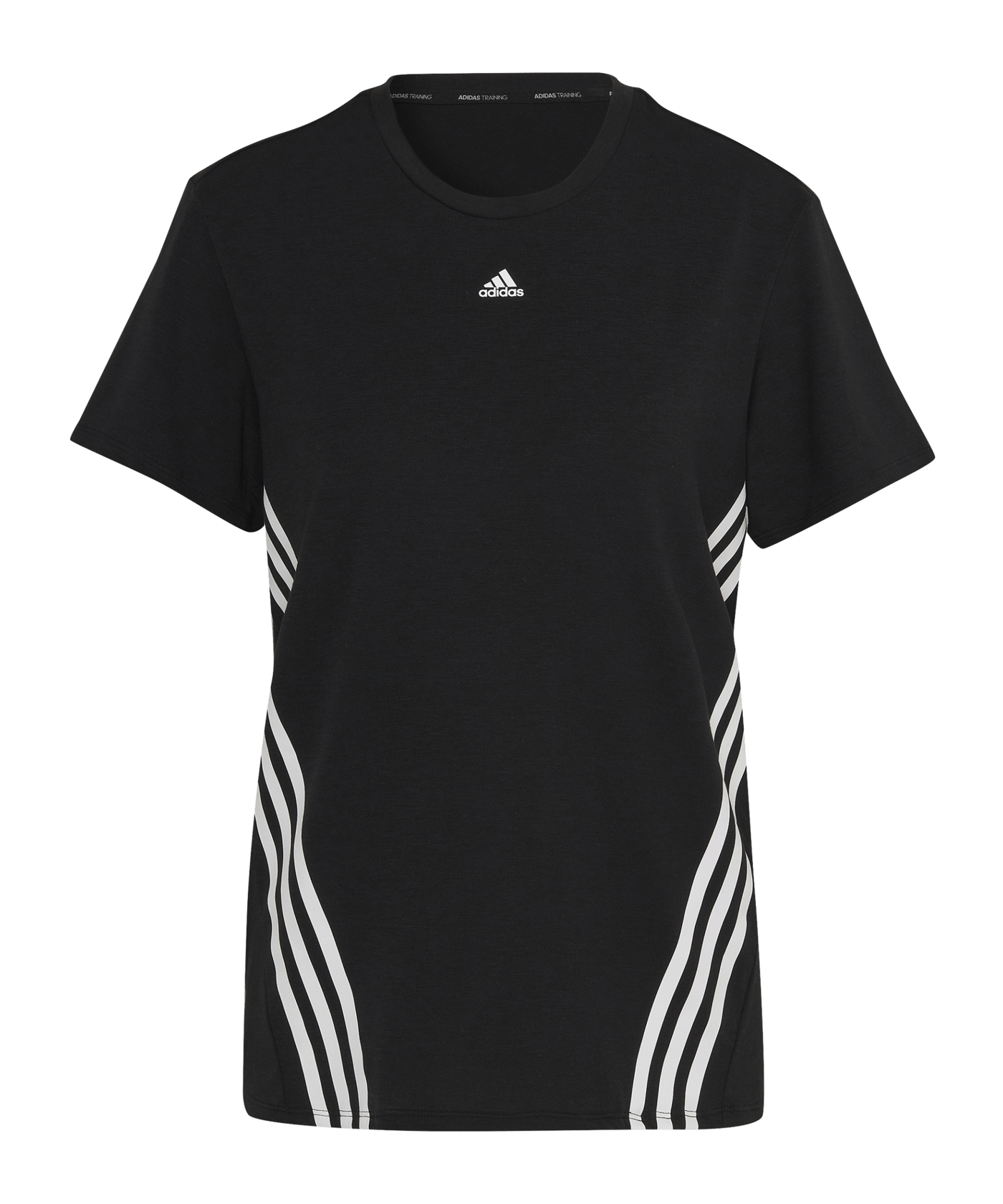 adidas Trainicons 3-Stripes T-Shirt Damen Schwarz - schwarz
