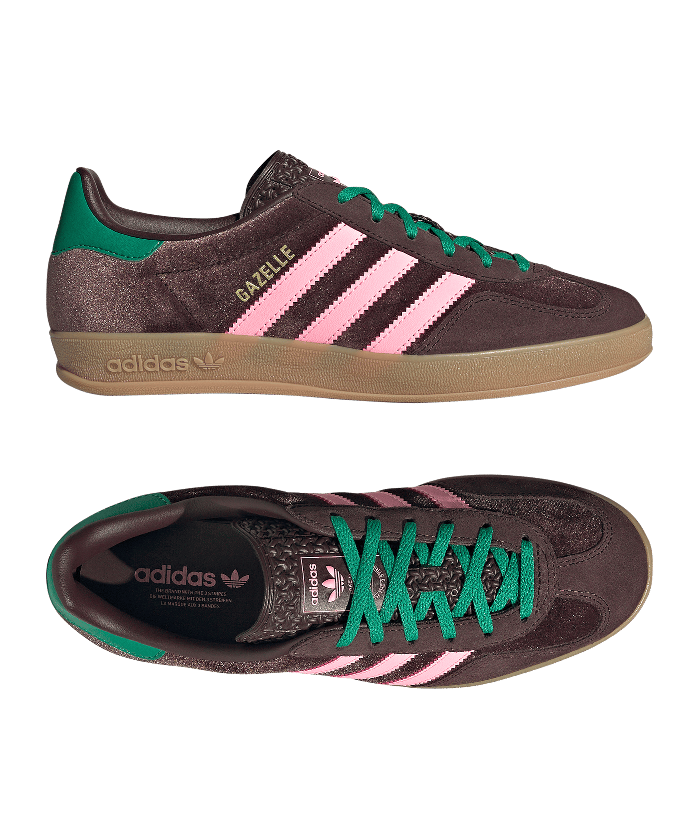 adidas Originals Gazelle Indoor Sneaker bruin | Lifestyle | Schoenen ...