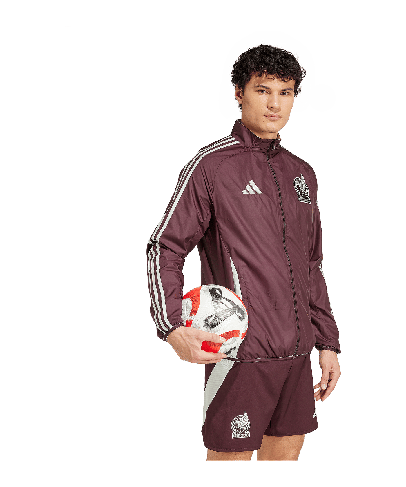 adidas Mexico Anthem Jacke Rot - rot