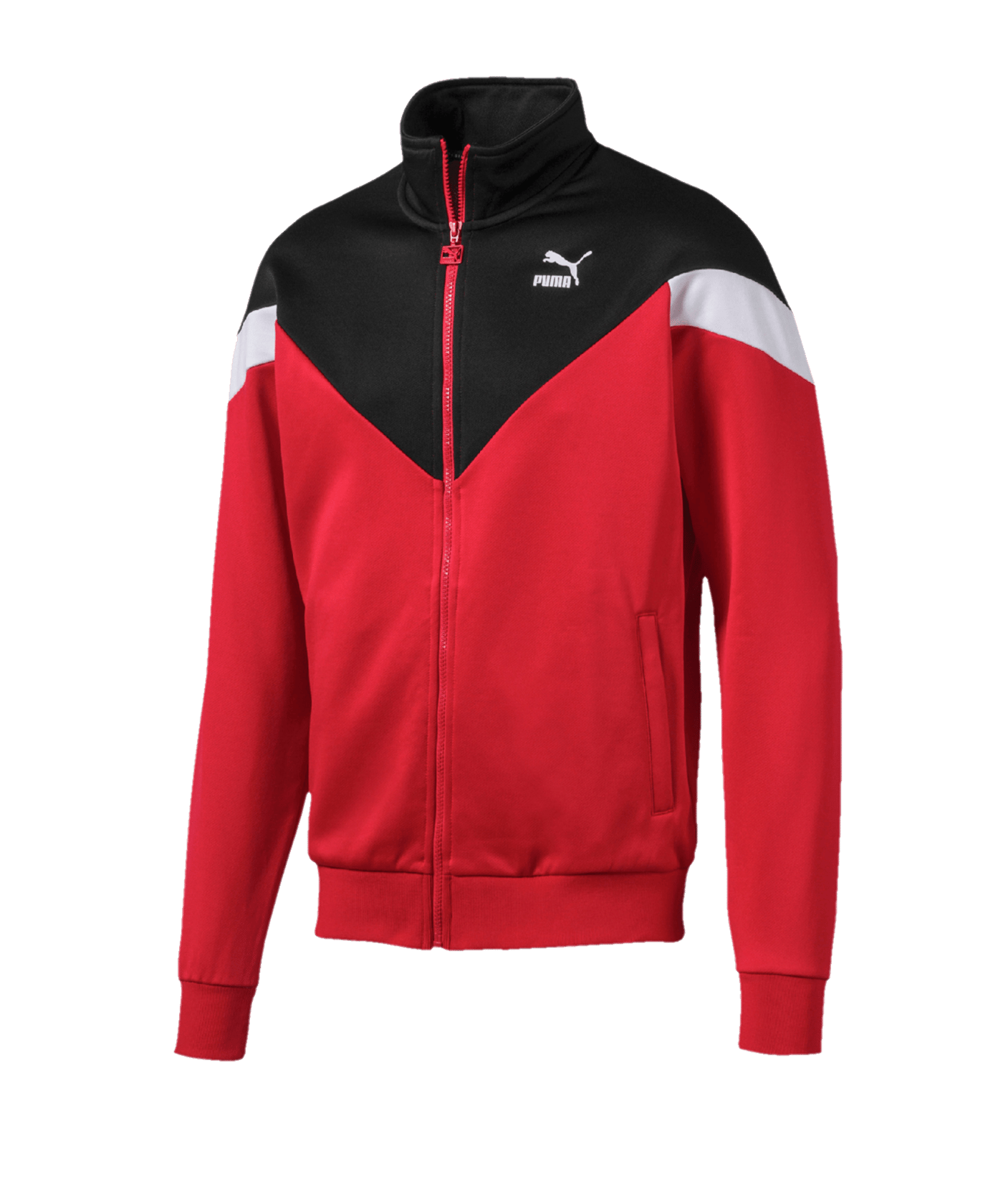 PUMA Iconic MCS Track Jacket Jacke Rot F11 Lifestyle Freizeitbekleidung