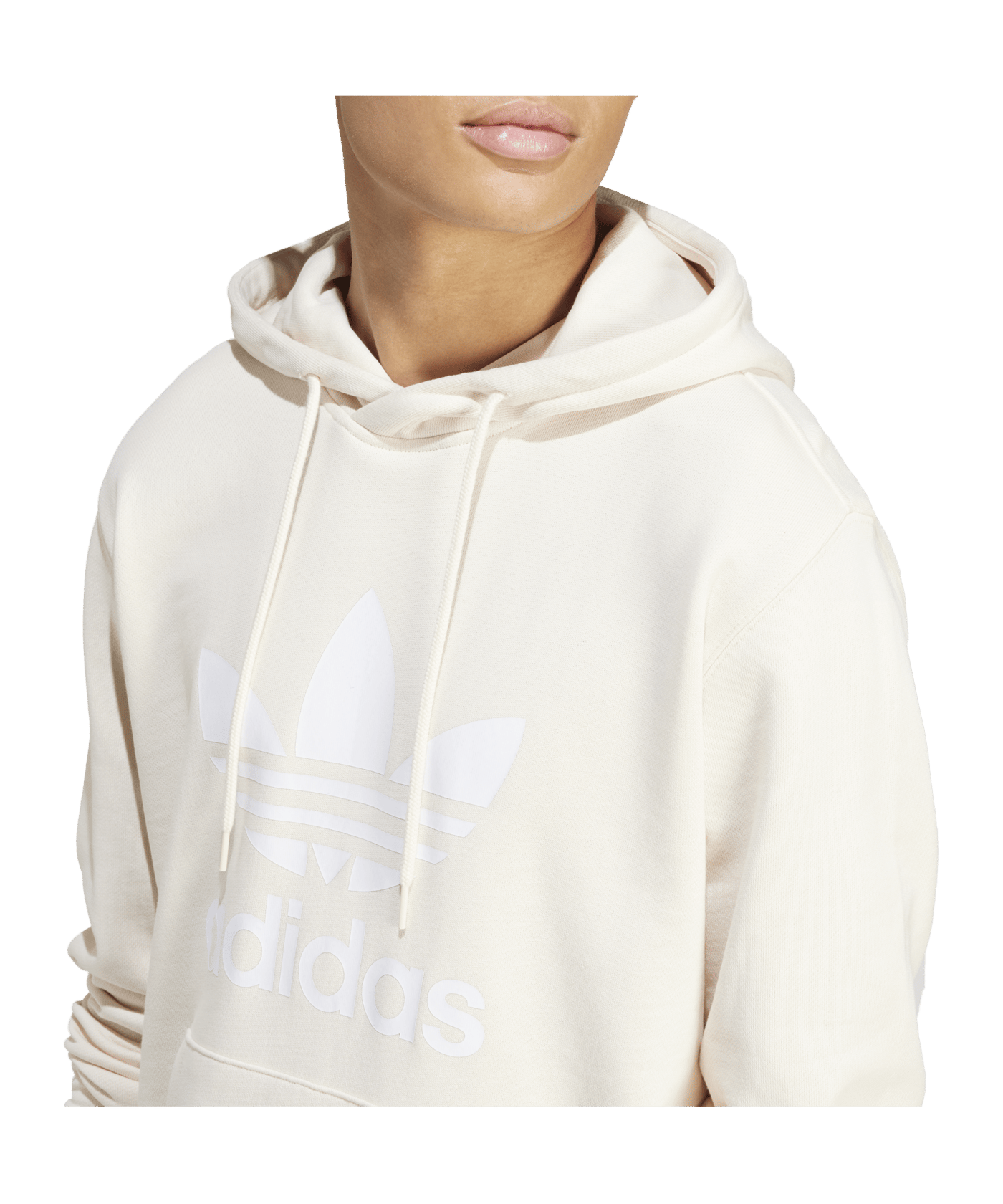 adidas Originals Adicolor Trefoil Hoody Beige - beige
