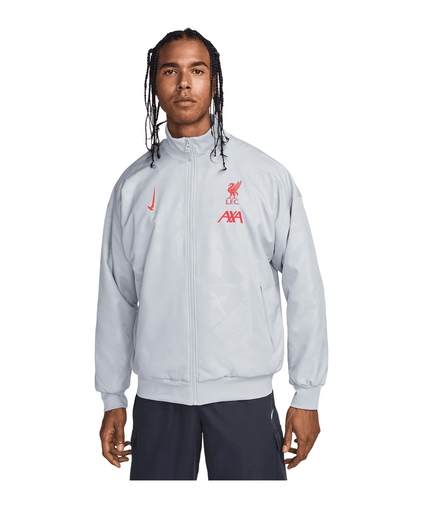 Nouveau Ensemble Survetement de Foot - Veste FC Liverpool Noir 2018/2019 | Acheter Fiable