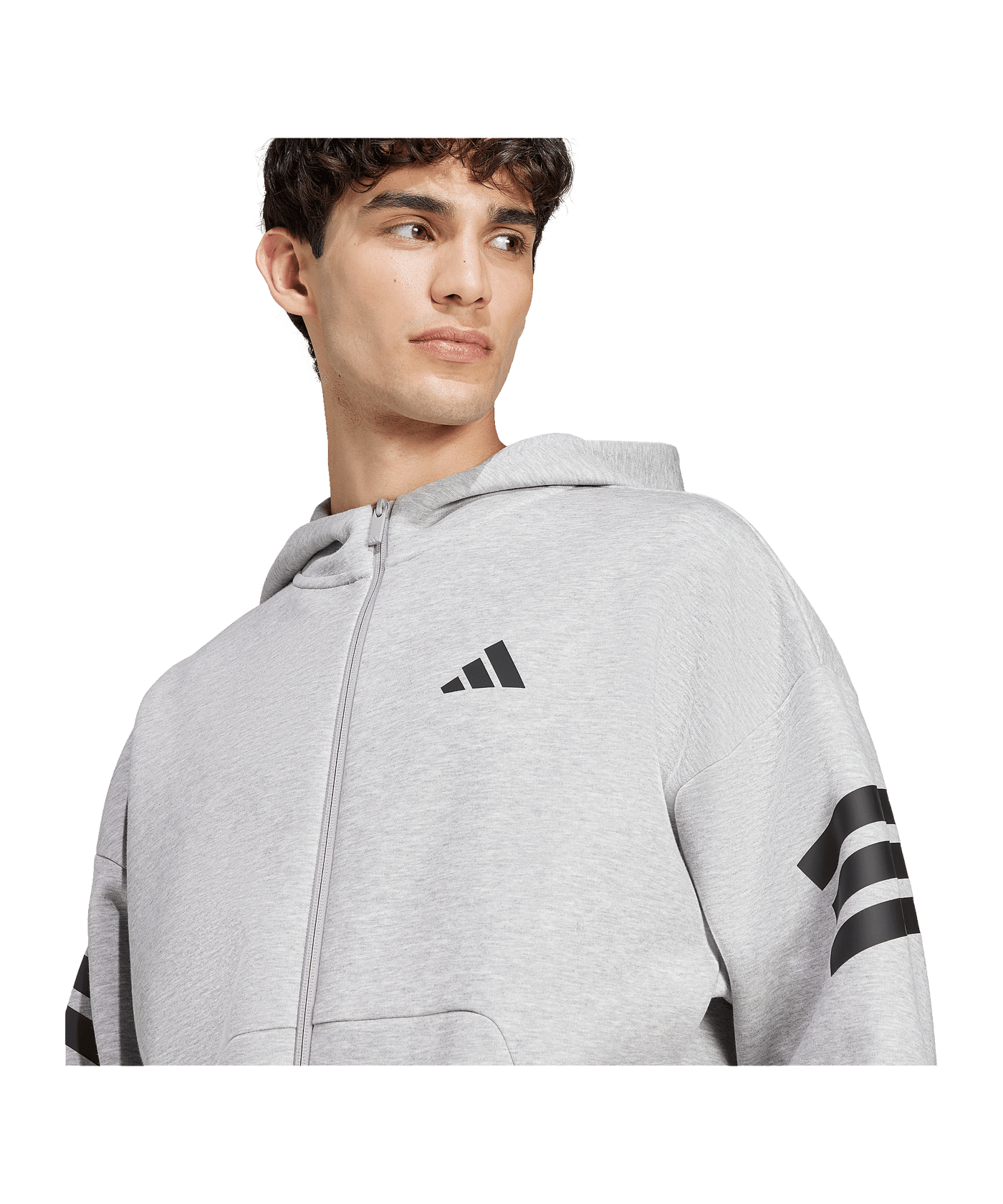 adidas Future Icon Kapuzenjacke Grau - grau