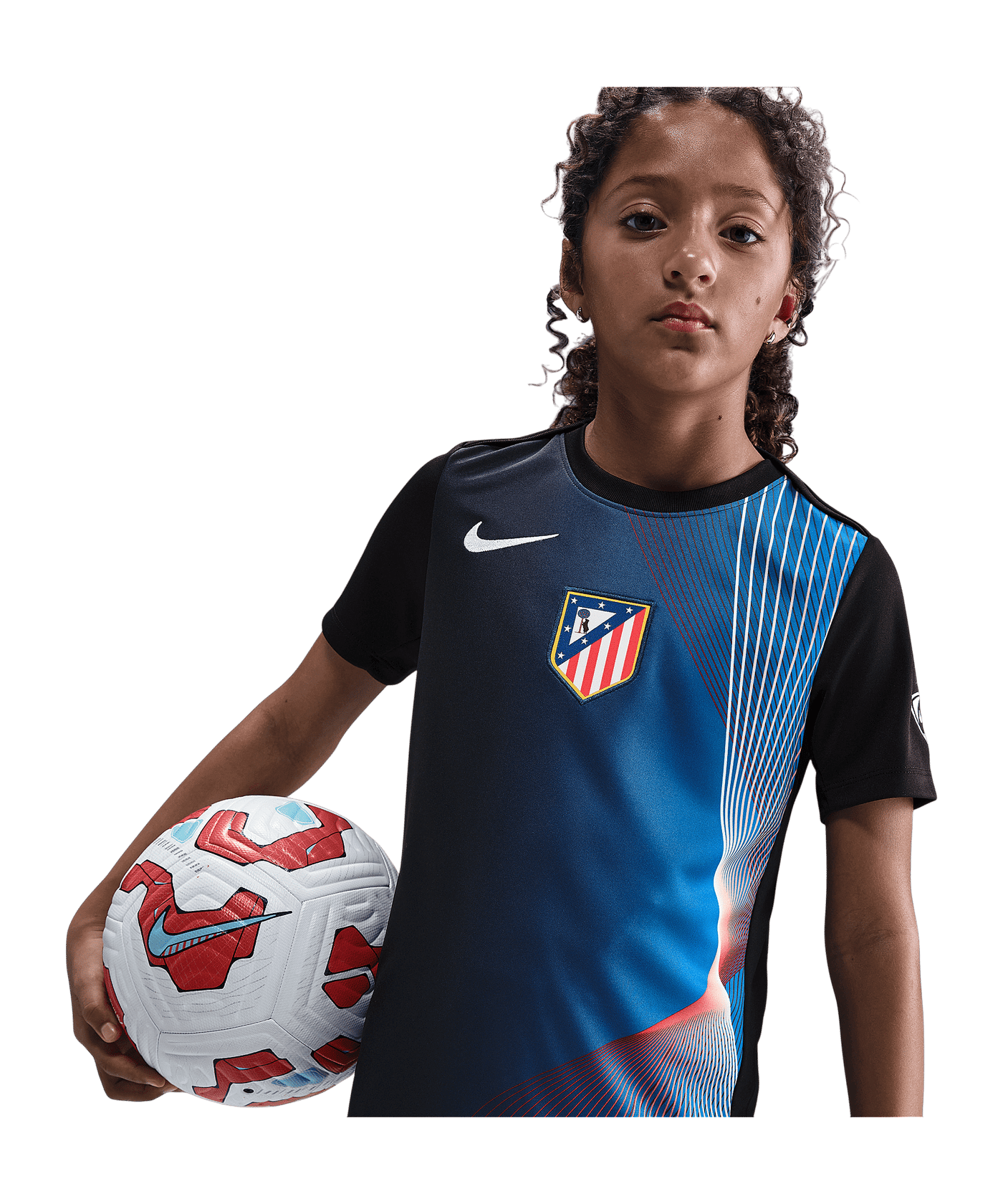 Nike Atletico Madrid Trainingsshirt Kids Schwarz F010 - schwarz