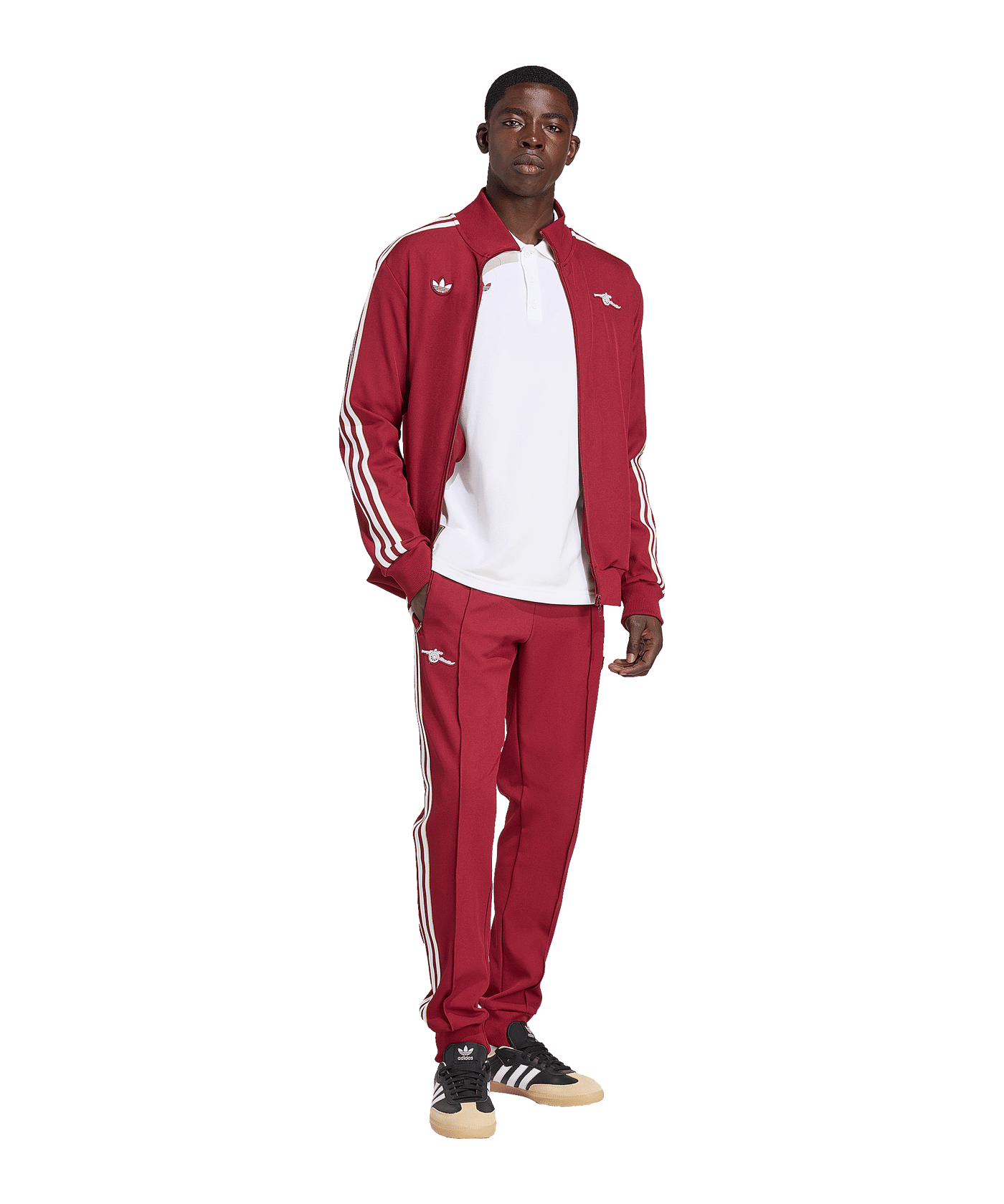 adidas FC Arsenal London Icon Long Sleeve Polo Weiß - weiss