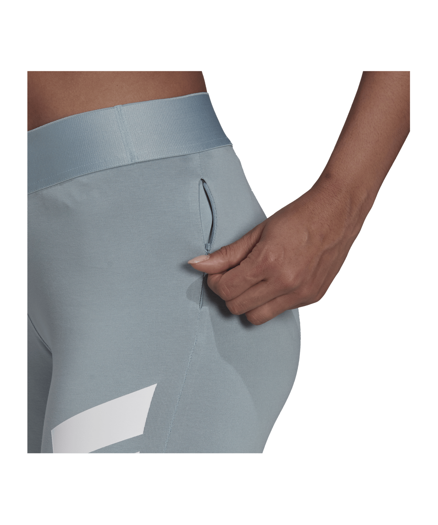 adidas 3B Future Icons Leggings Damen Blau Weiss - blau