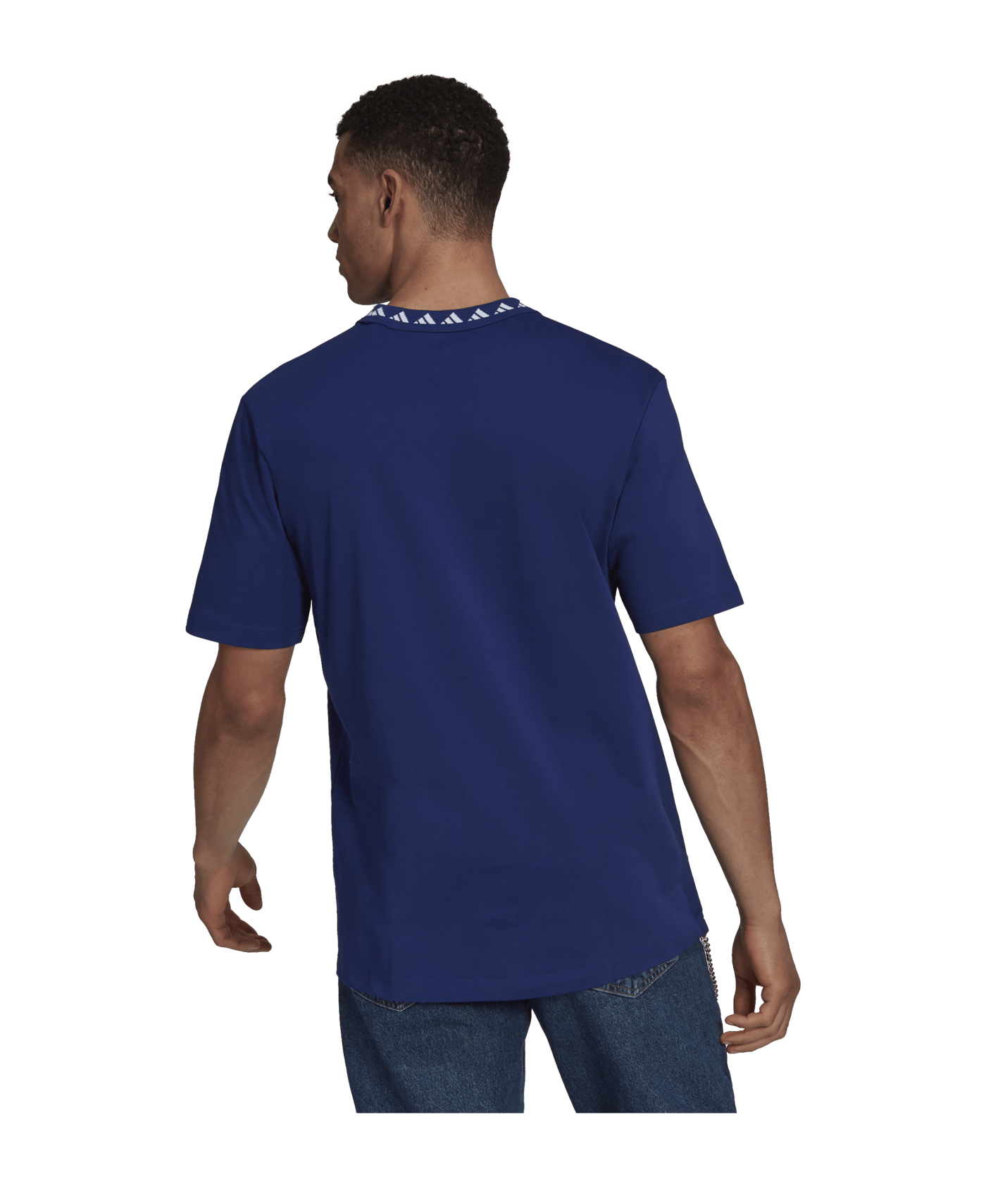 adidas Juventus Turin Icon T-Shirt Blau Weiss - weiss