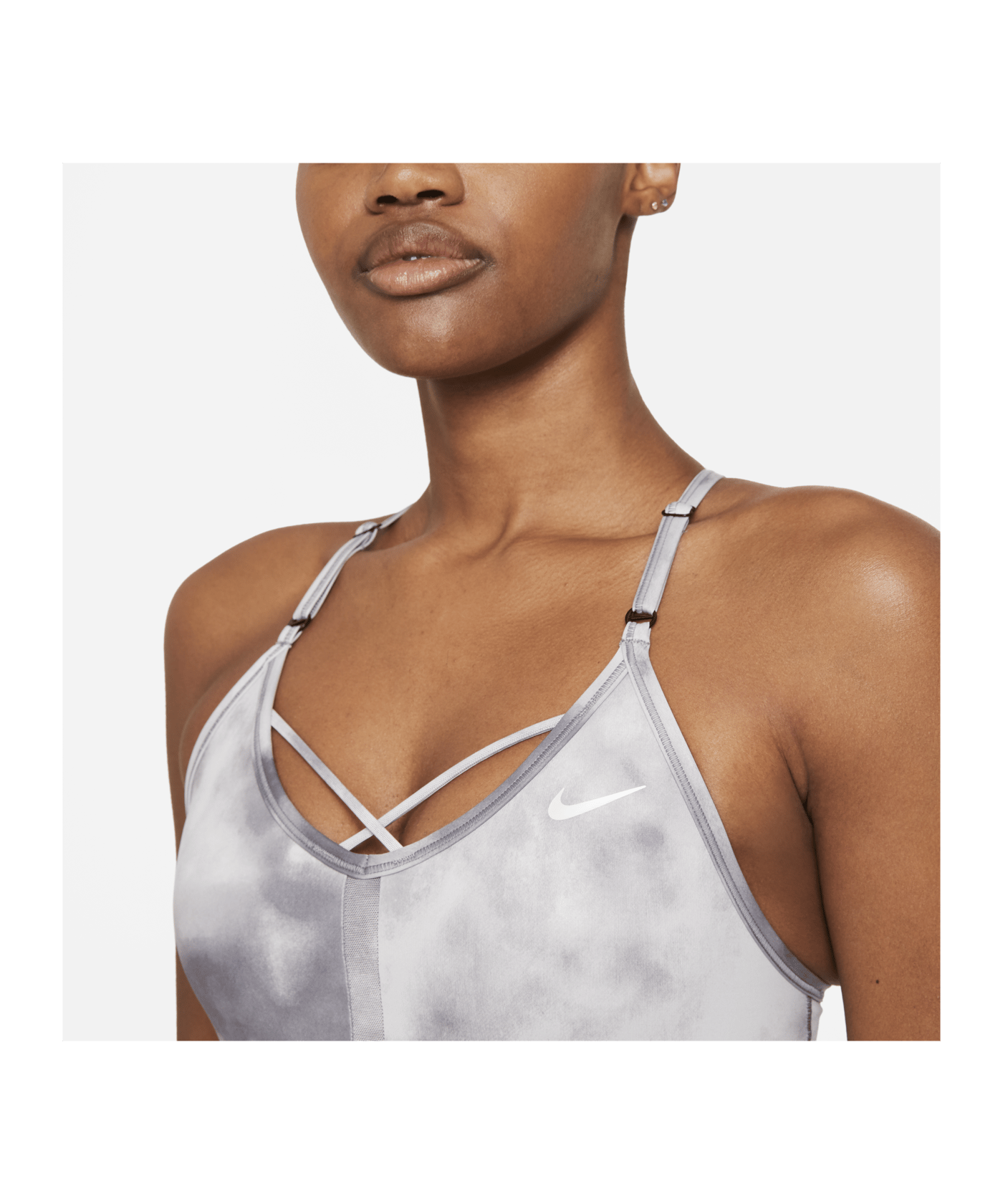 Nike Indy Icon Clash Sport-BH Damen Grau F084 - grau
