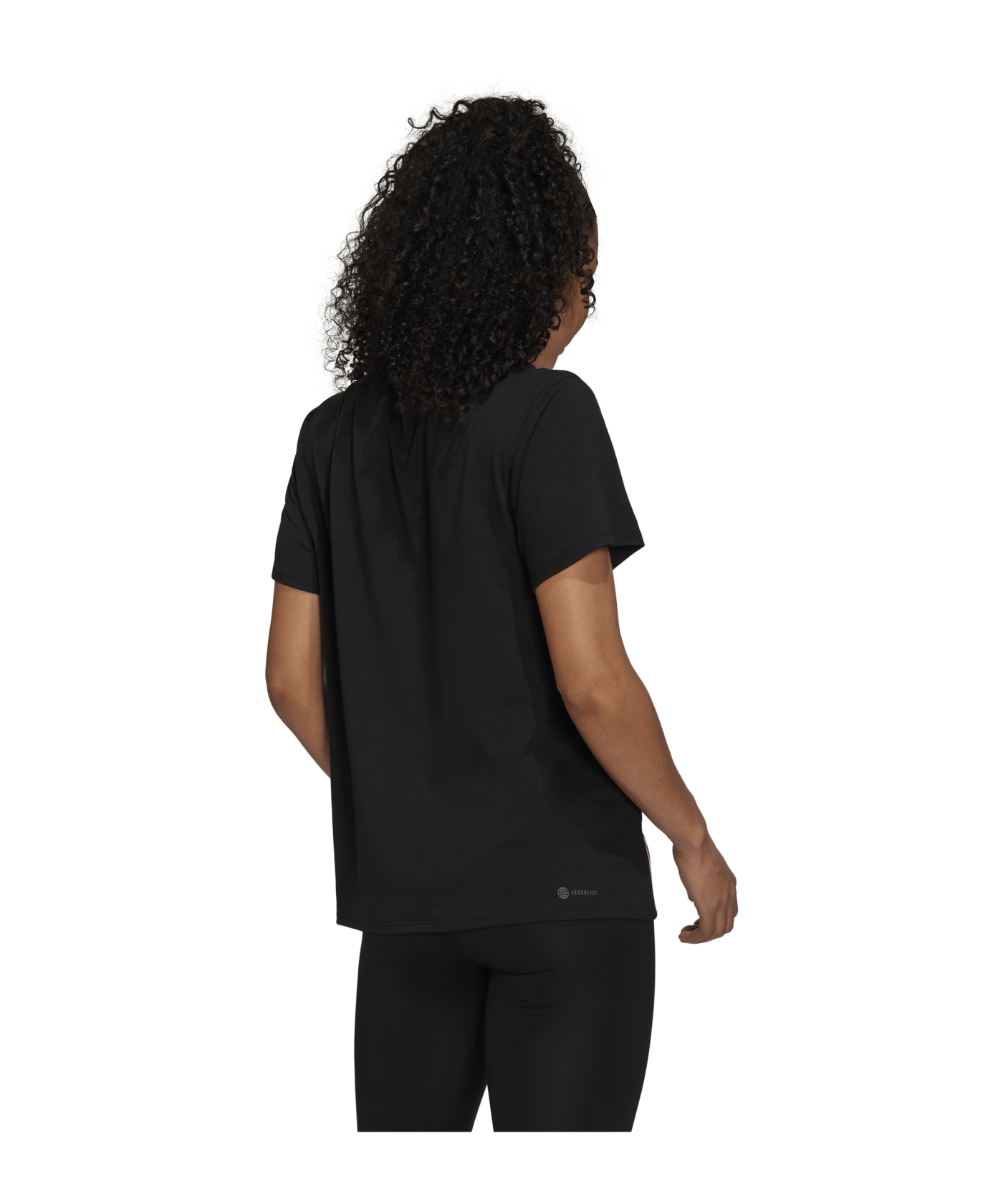 adidas Trainicons 3-Stripes T-Shirt Damen Schwarz - schwarz