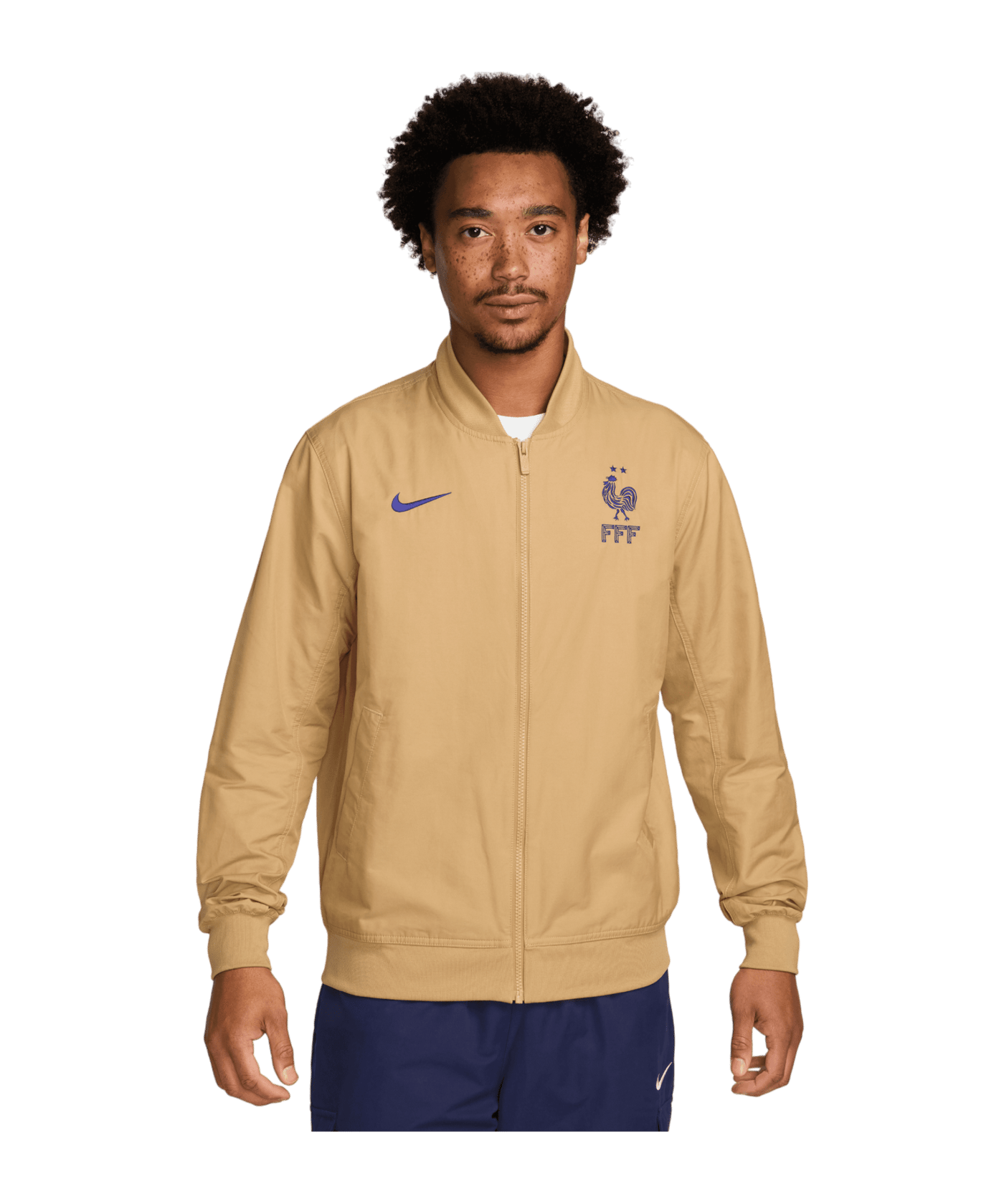 Nike France Woven bomber jacket EM 2024 yellow F714 | S | 10295752.161