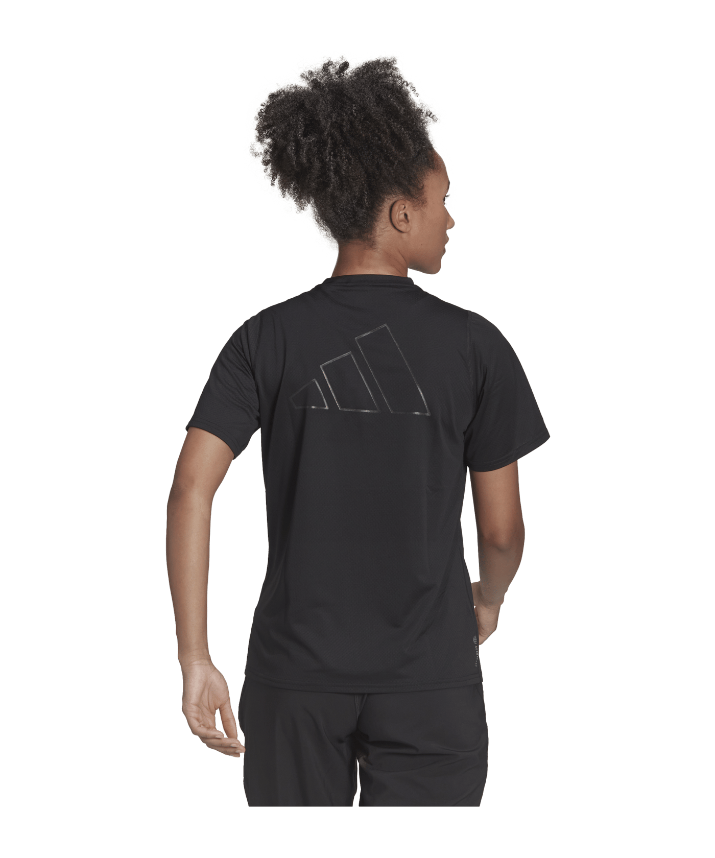 adidas Run Icons Running T-Shirt Damen Schwarz - schwarz
