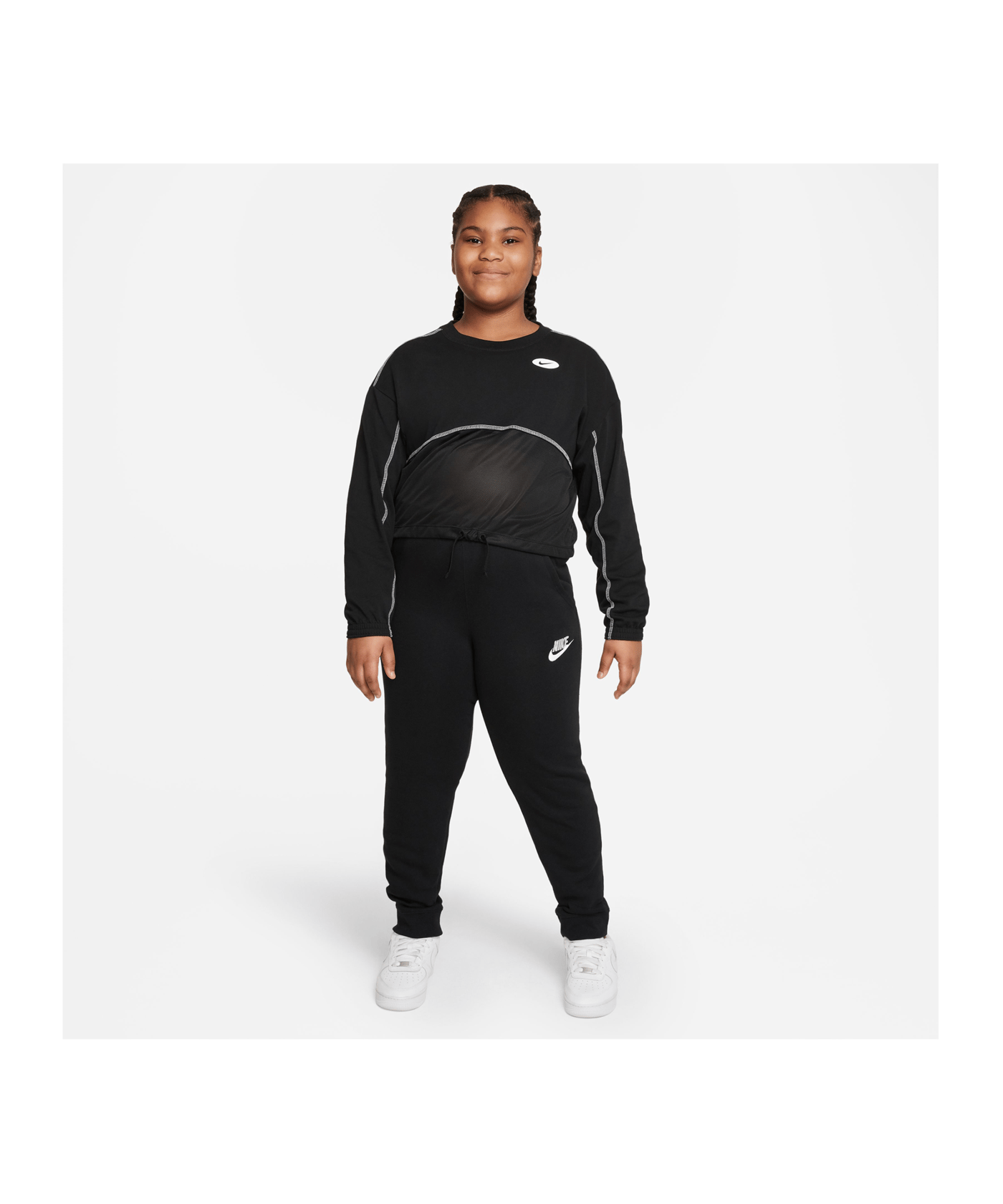 Nike Icon Clash Sweatshirt Plus Size Kids F010 - schwarz