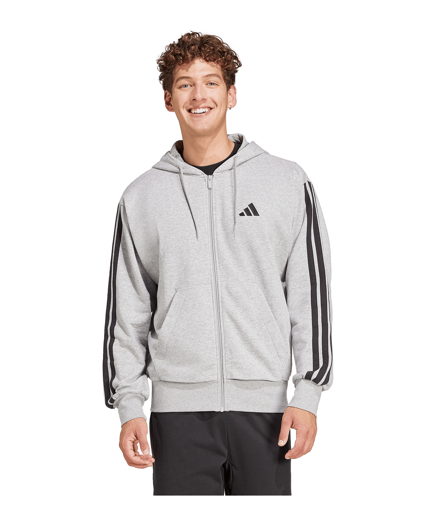 adidas Future Icons Kapuzenjacke Grau - grau