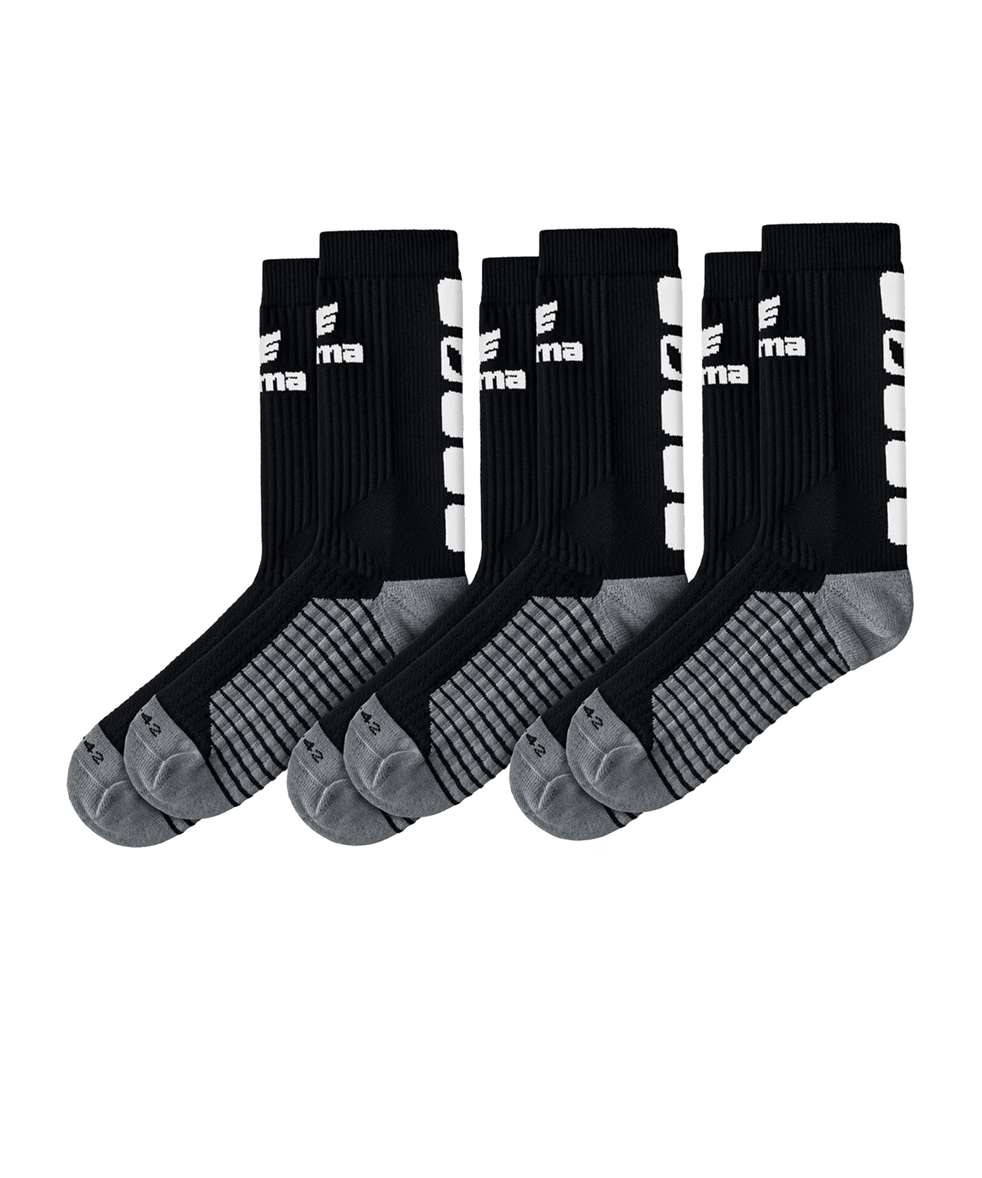 Chaussettes Sport ERIMA Classic 5-c Enfant - Lot 1 Paire - Taille 31-50 - Mixte Polyester-Coton