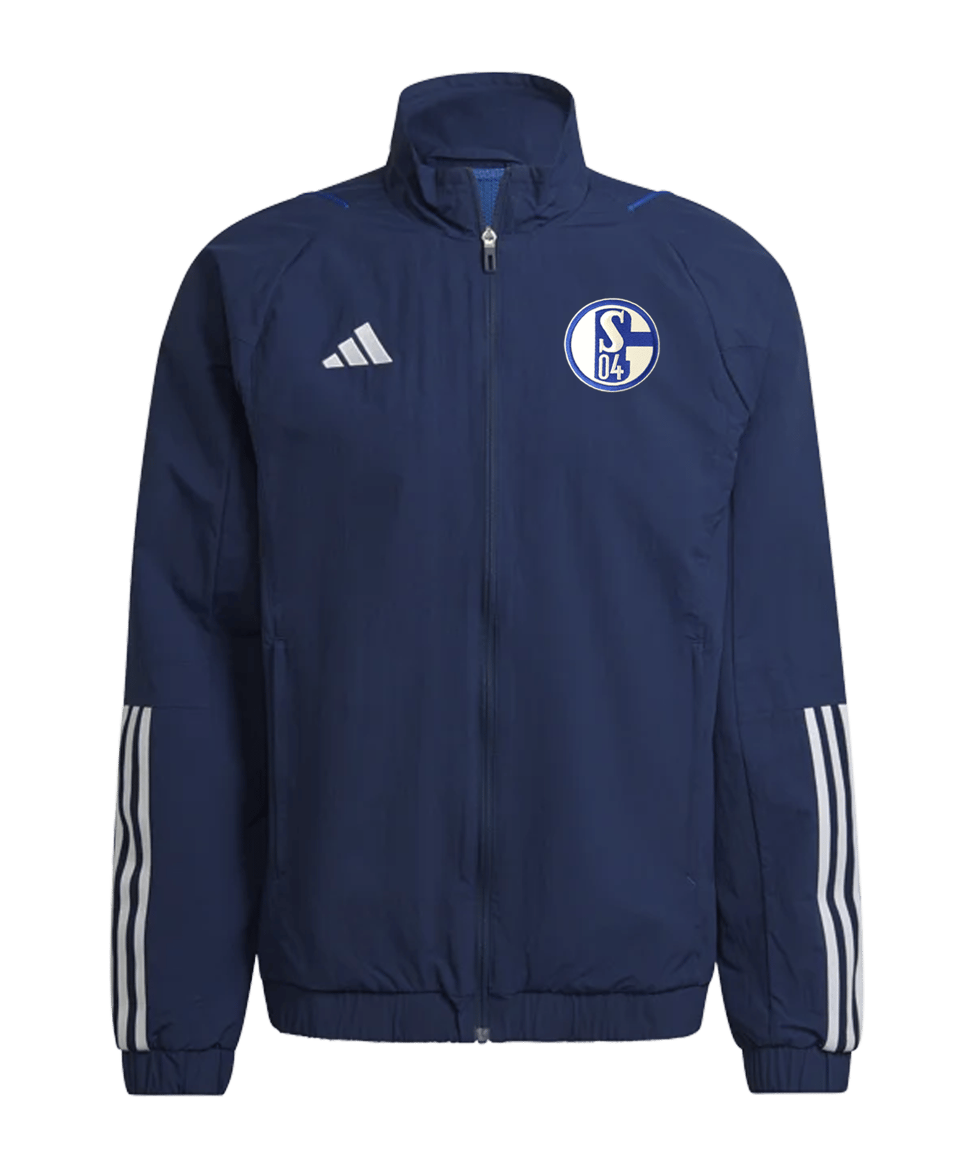 adidas FC Schalke 04 Präsentationsjacke Dunkelblau | Fan-Shop