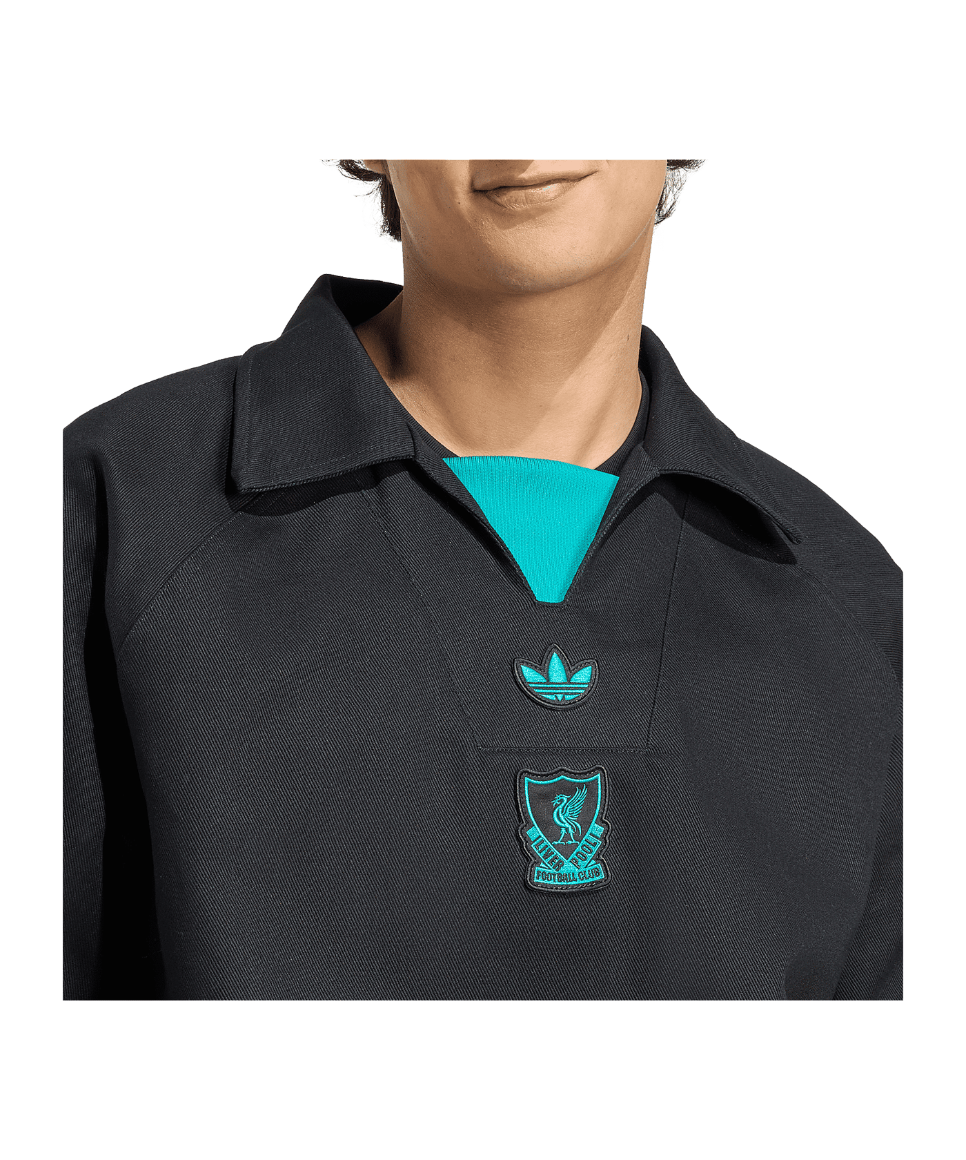 adidas FC Liverpool Icon Drill Sweatshirt Schwarz - schwarz