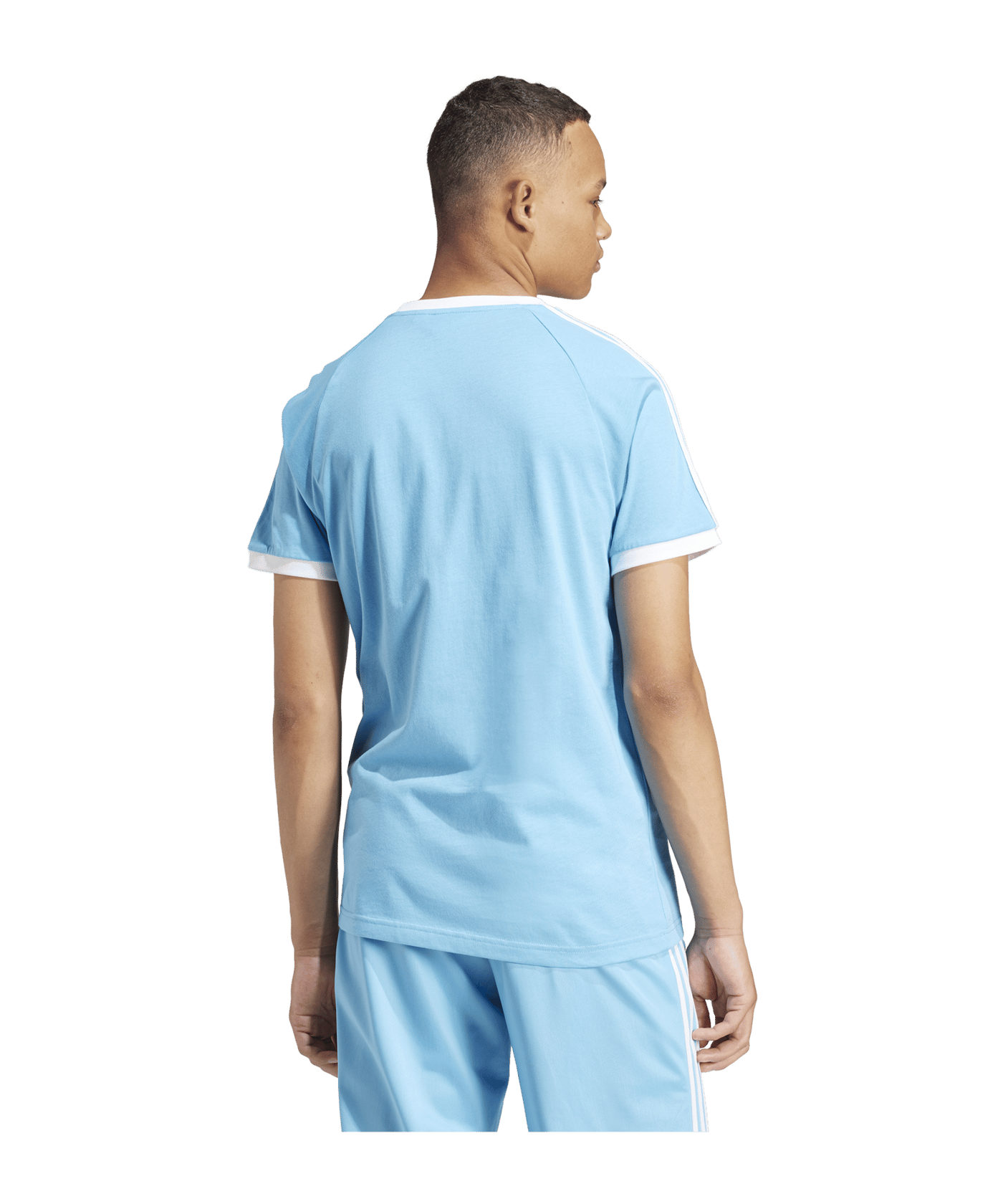 adidas Originals Adicolor 3 Stripes T-Shirt Blau - blau
