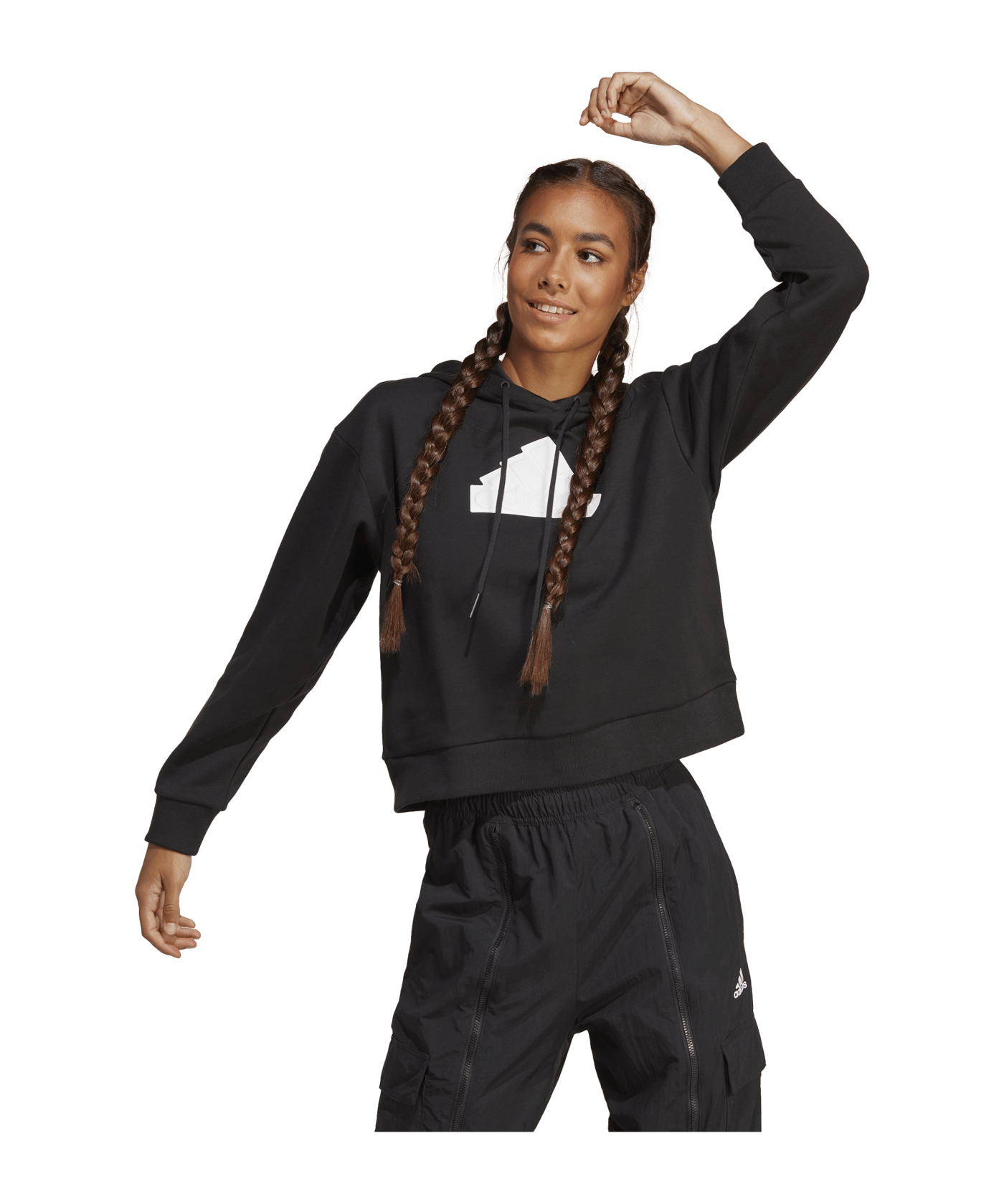 adidas Future Icons Badge of Sport Hoodie Black - schwarz
