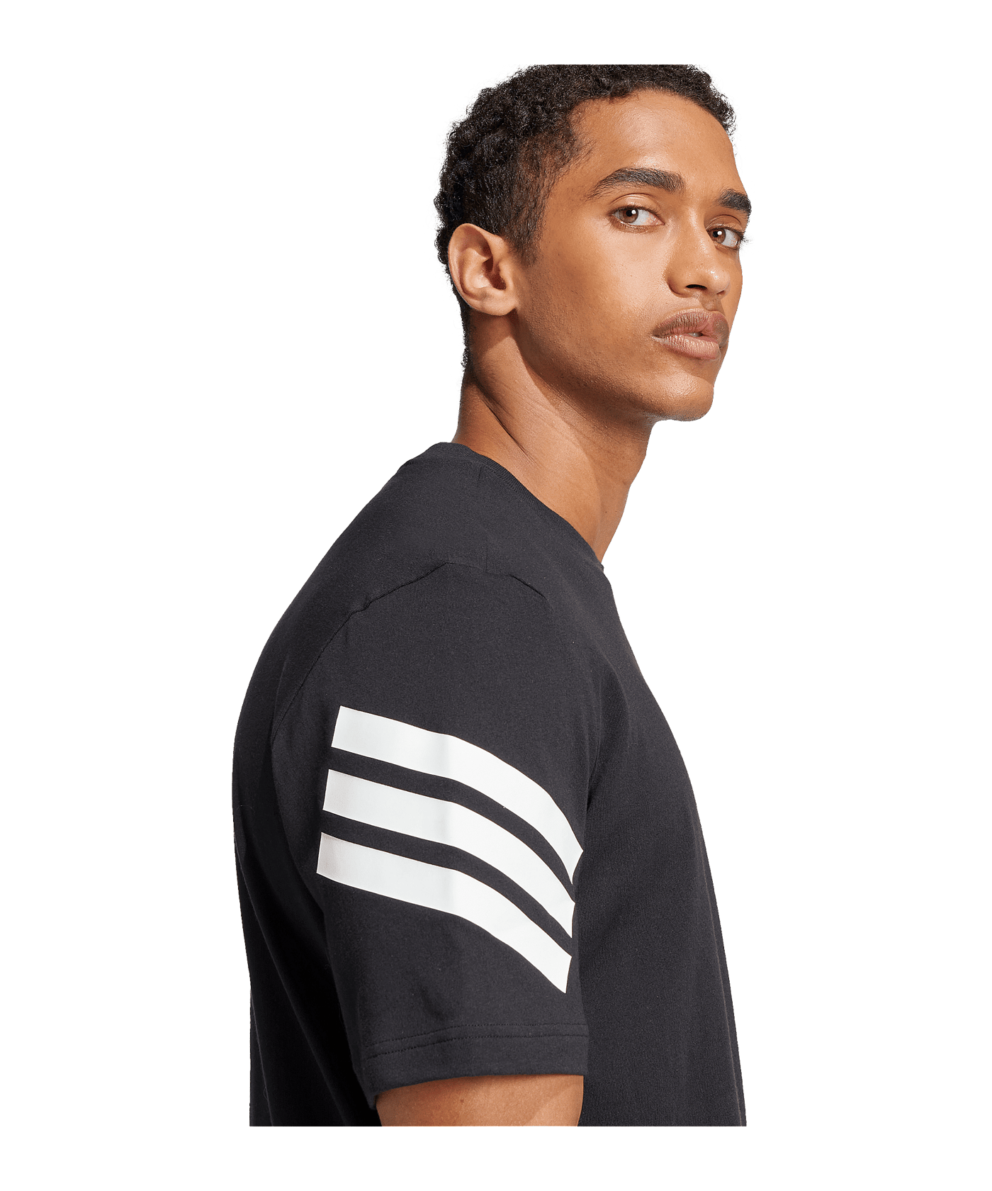 adidas Future Icons Three Stripes T-Shirt Schwarz - schwarz