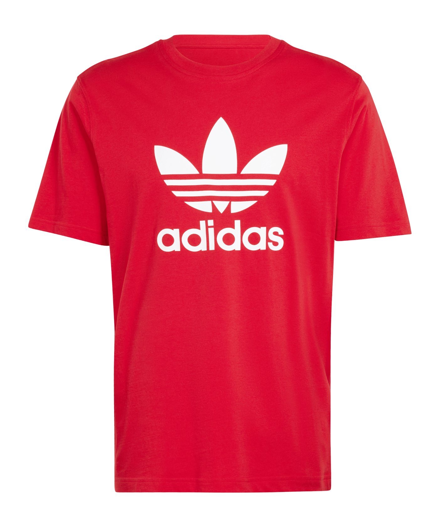adidas Originals Adicolor Trefoil T-Shirt Rot - rot