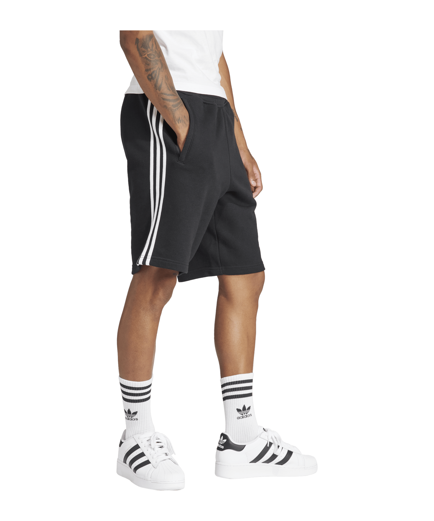 adidas Originals Adicolor 3-Stripes Short Schwarz - schwarz