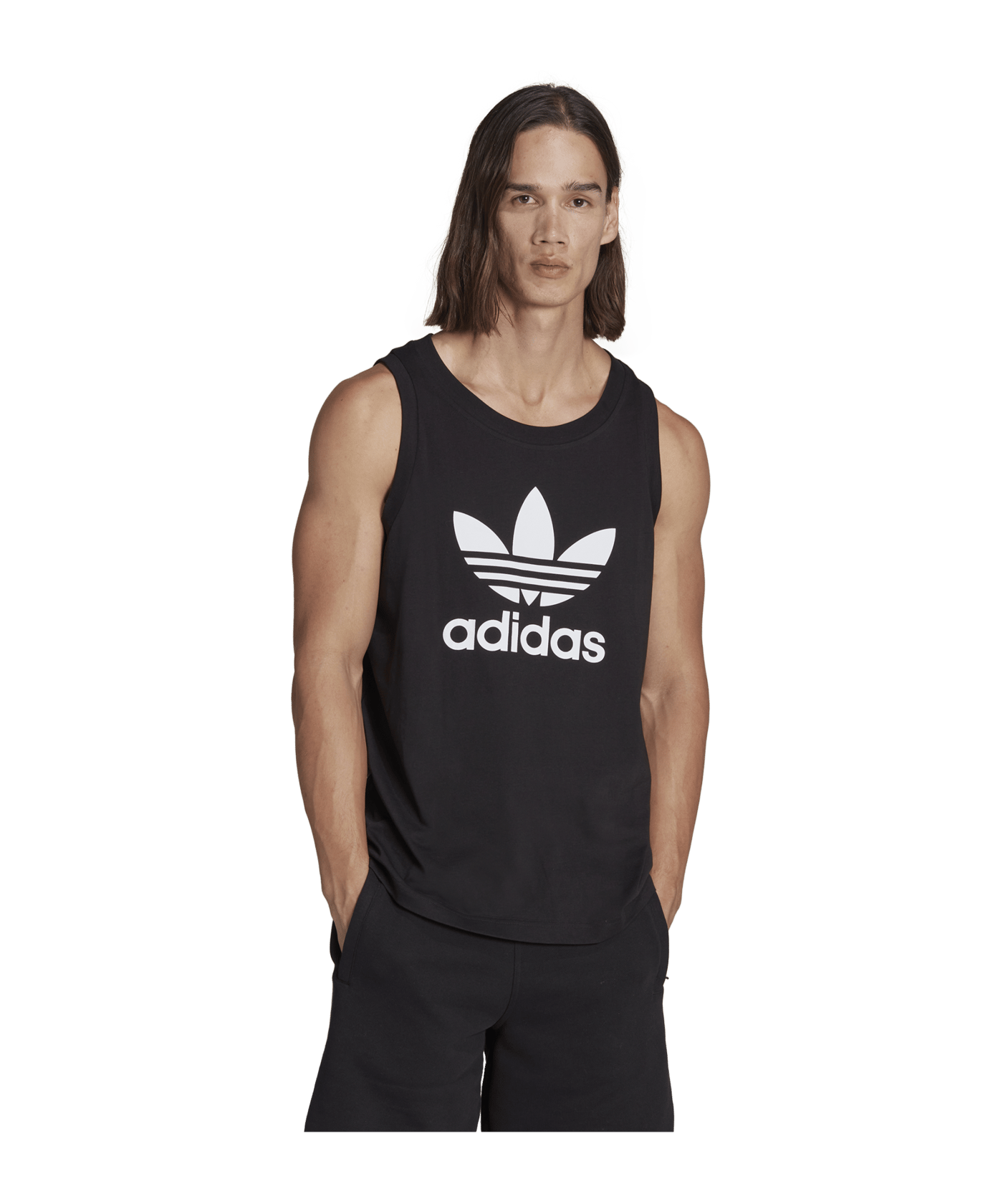adidas Originals Adicolor Classics Trefoil Tank Top Black - schwarz