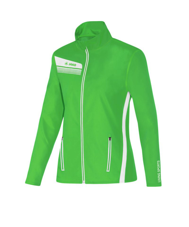 JAKO Athletico Jacke Running Damen Grün Weiss F22 - gruen