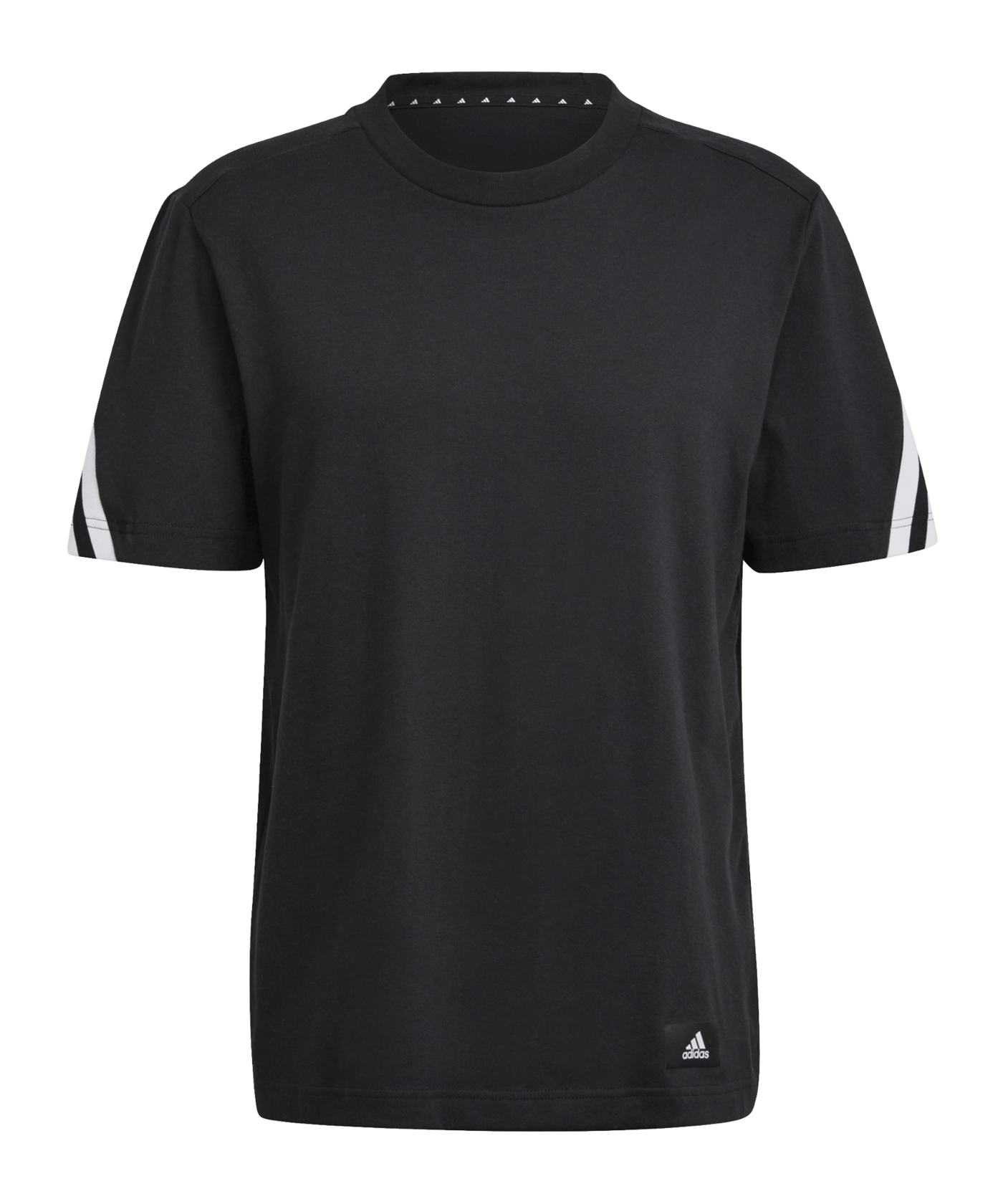 adidas 3 Stripes Future Icons Shirt Schwarz - schwarz