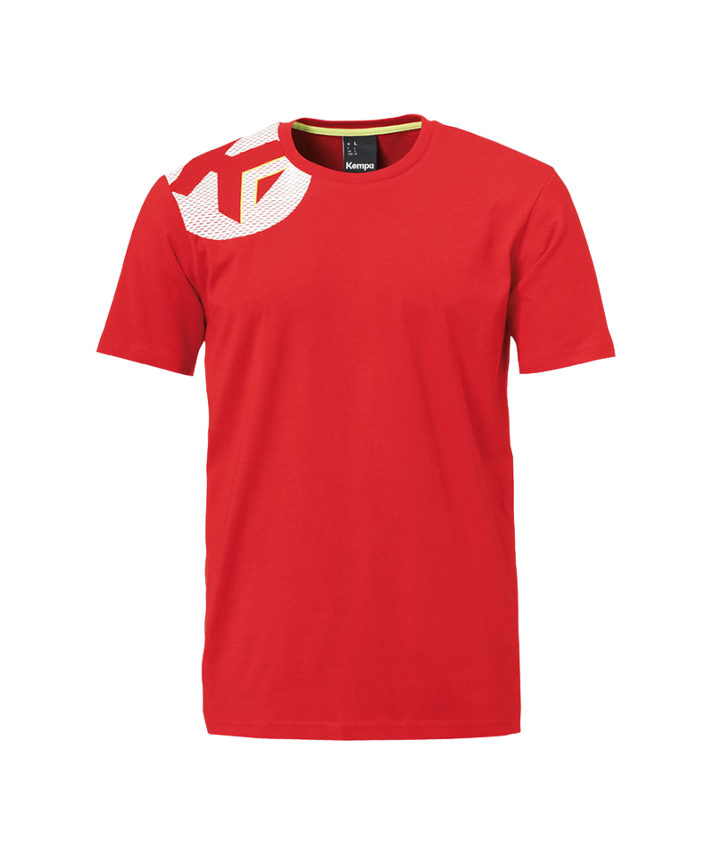 Kempa Promo T-Shirt Bambini Unisex - 100% Cotone, Girocollo, Logo Davanti E Sulla Manica