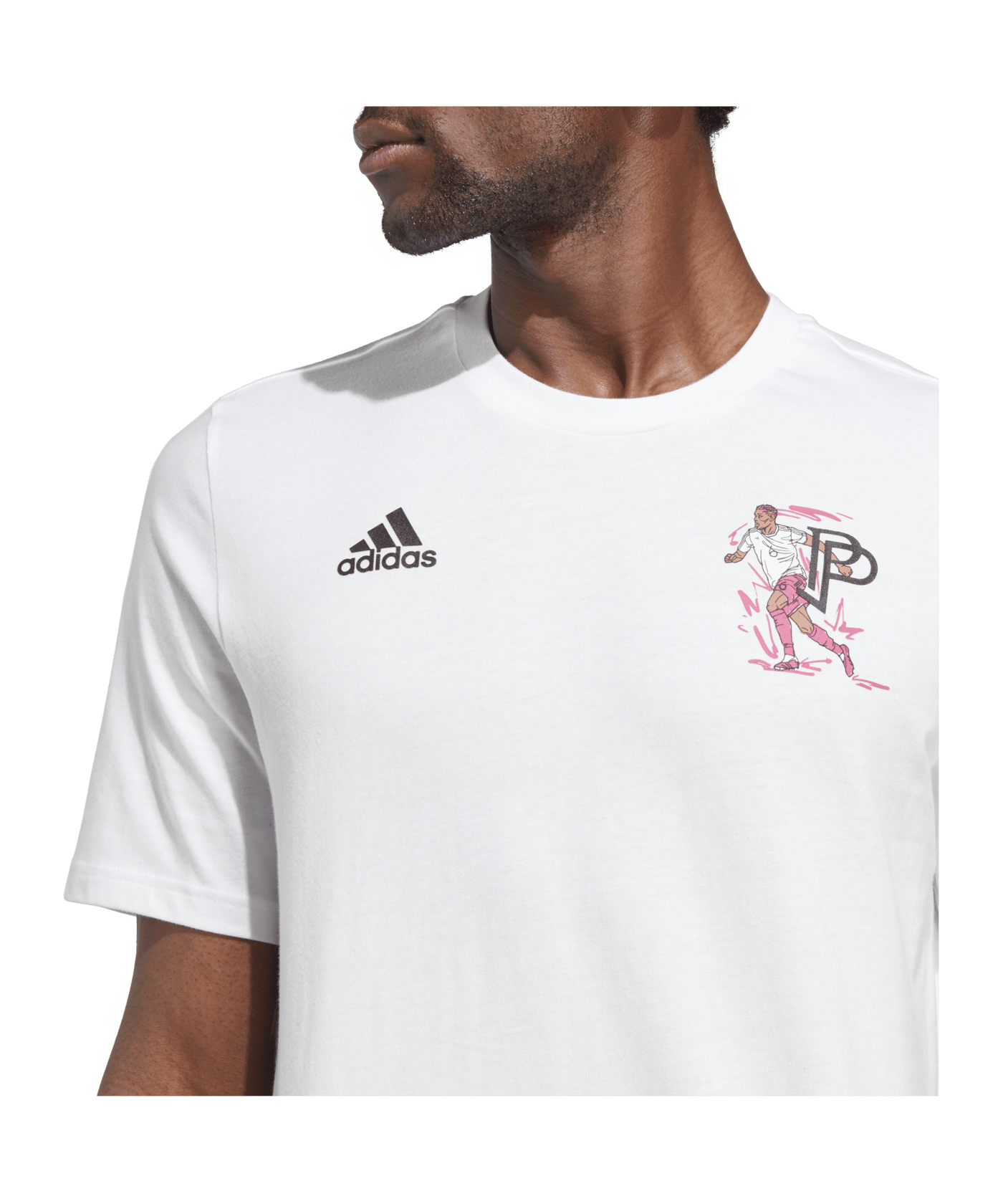 adidas Pogba Icon Graphic T-Shirt Weiss - weiss
