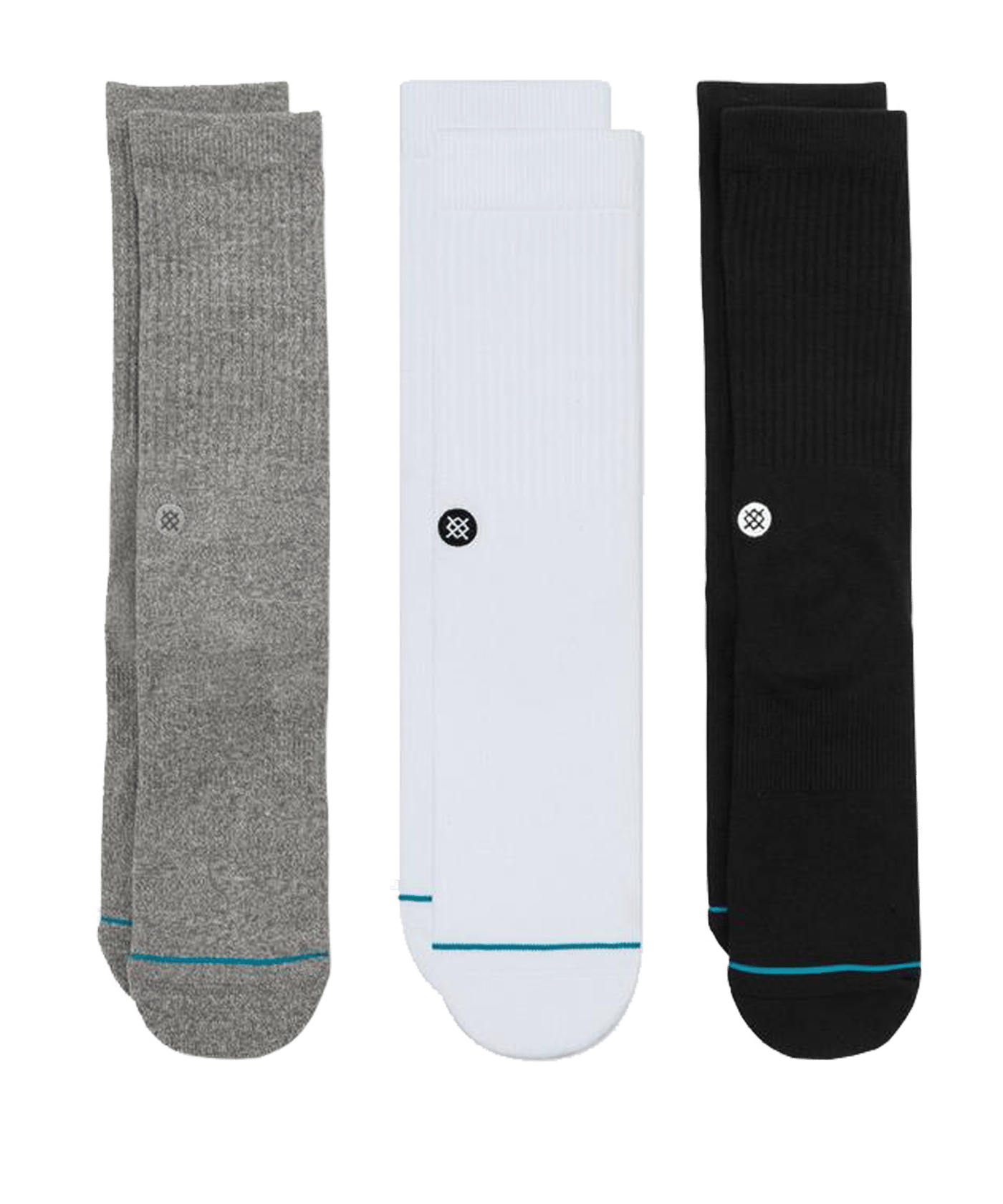 Stance Uncommon Solids Icon Socks 3er Pack Multi - schwarz