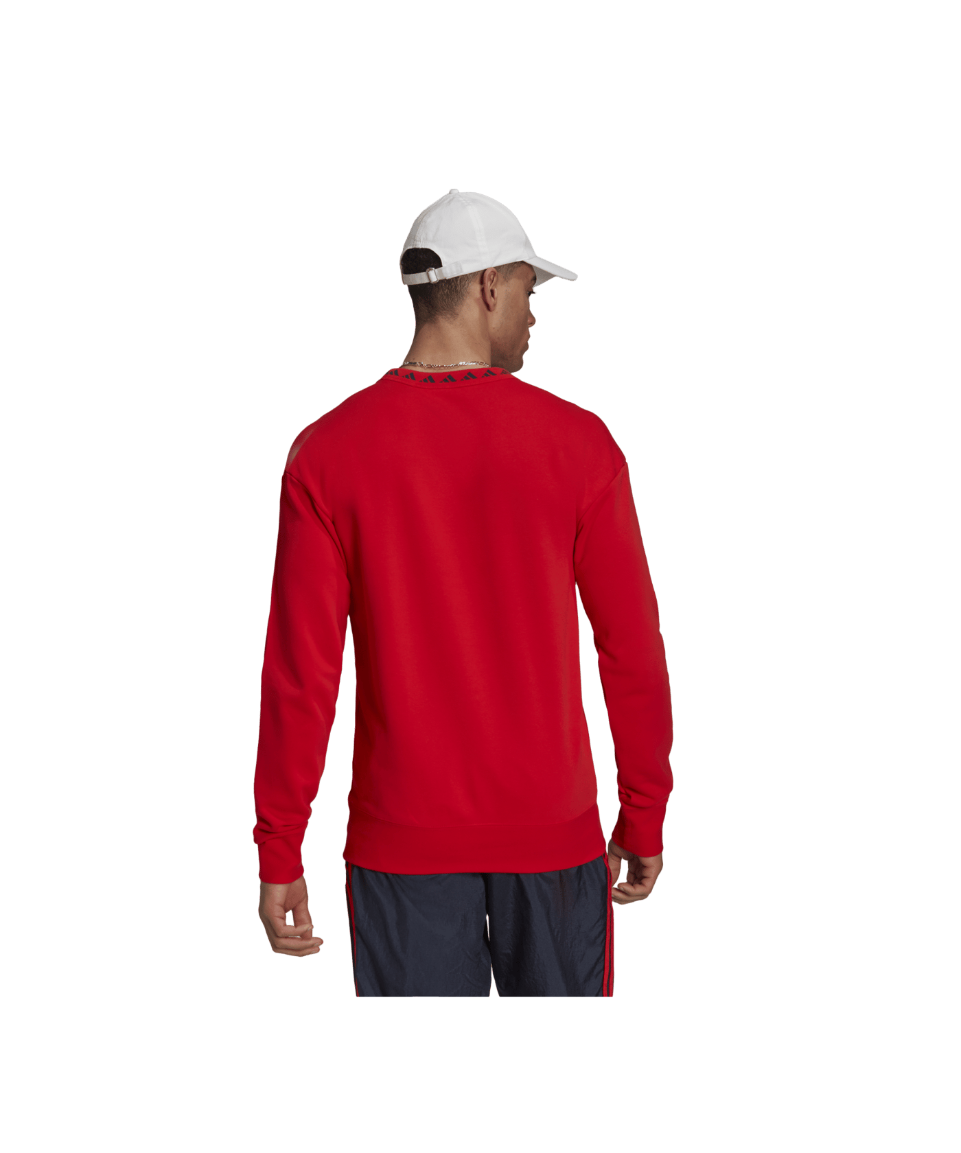 adidas FC Bayern München Icon Crew Sweatshirt Rot - rot