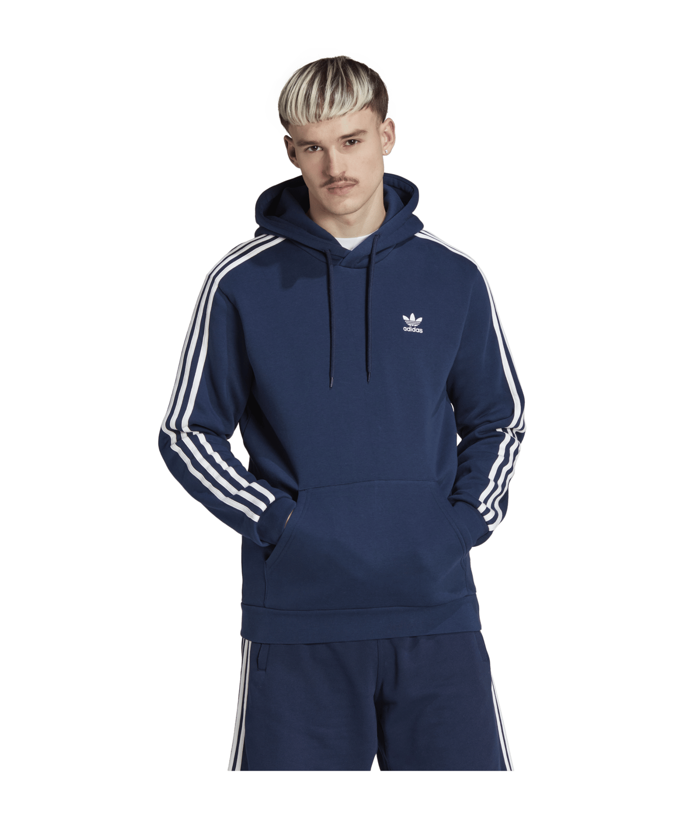 adidas Originals Adicolor Classics 3-Stripes Hoodie Blue - blau