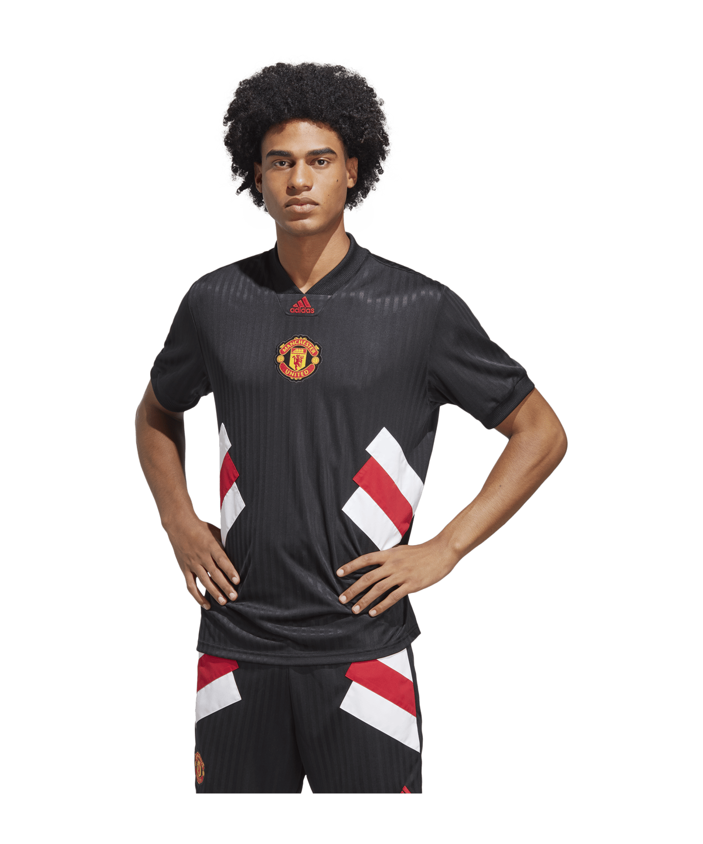 adidas Manchester United Icon Trikot Schwarz - schwarz