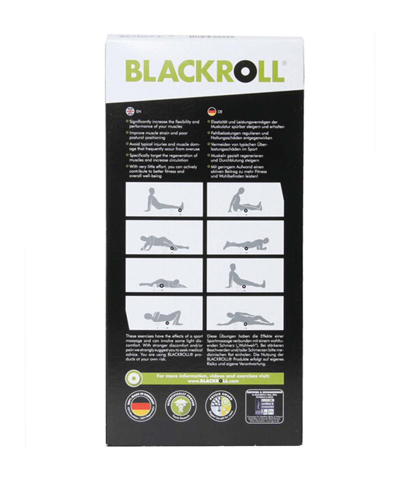BLACKROLL Rouleau Fascia Micro Rose - Mini Rouleau Massage Mains Et Visage