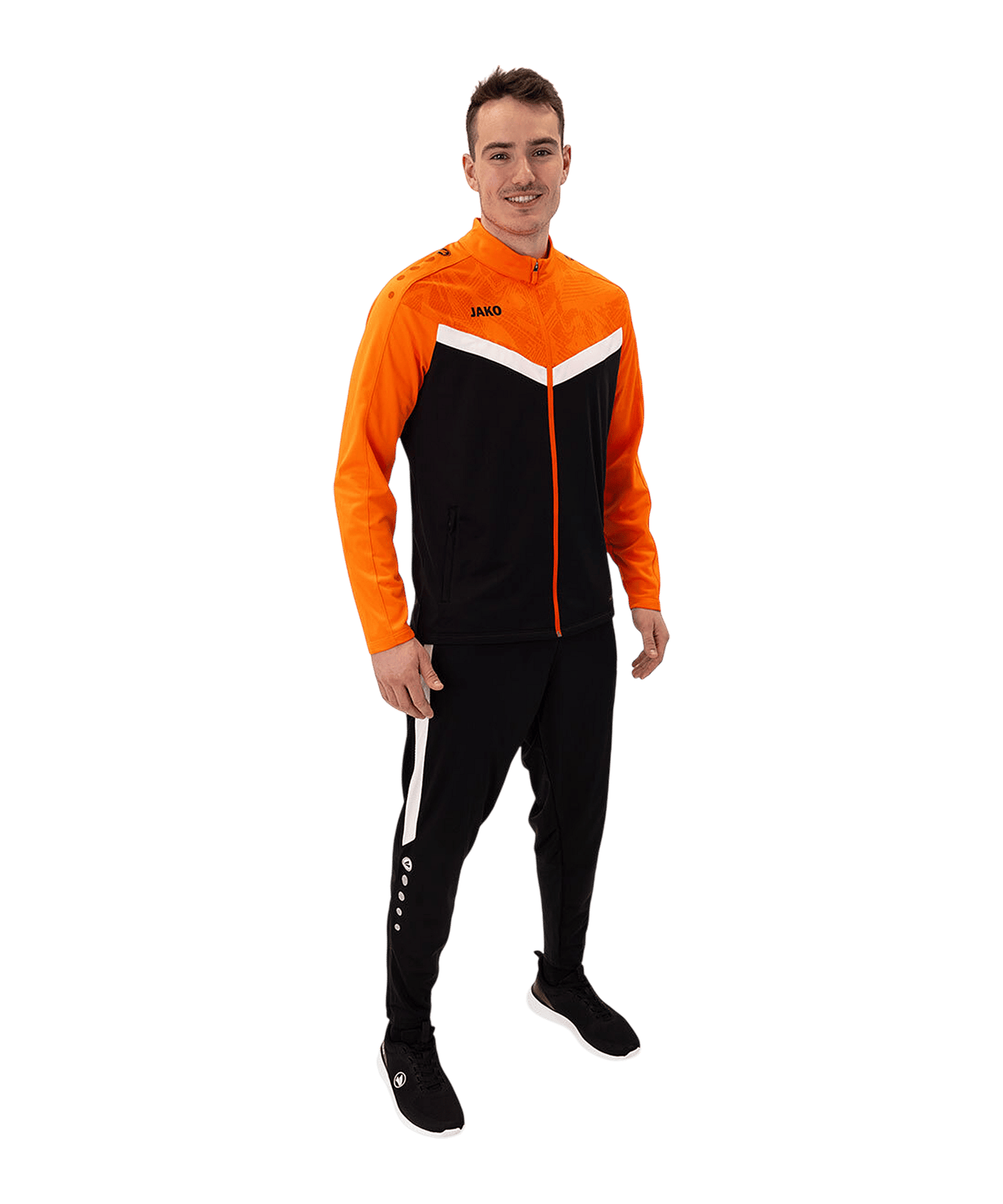 JAKO Iconic Polyester Jacke Schwarz F807 - schwarz