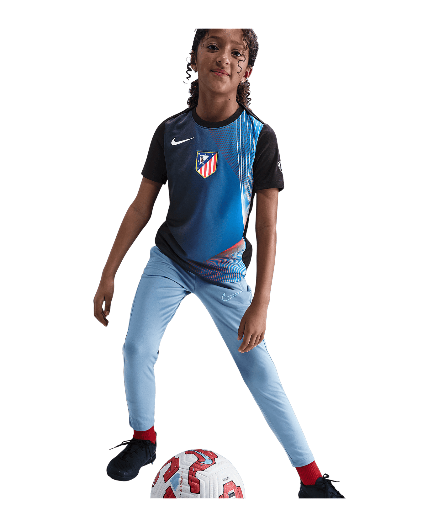 Nike Atletico Madrid Trainingsshirt Kids Schwarz F010 - schwarz