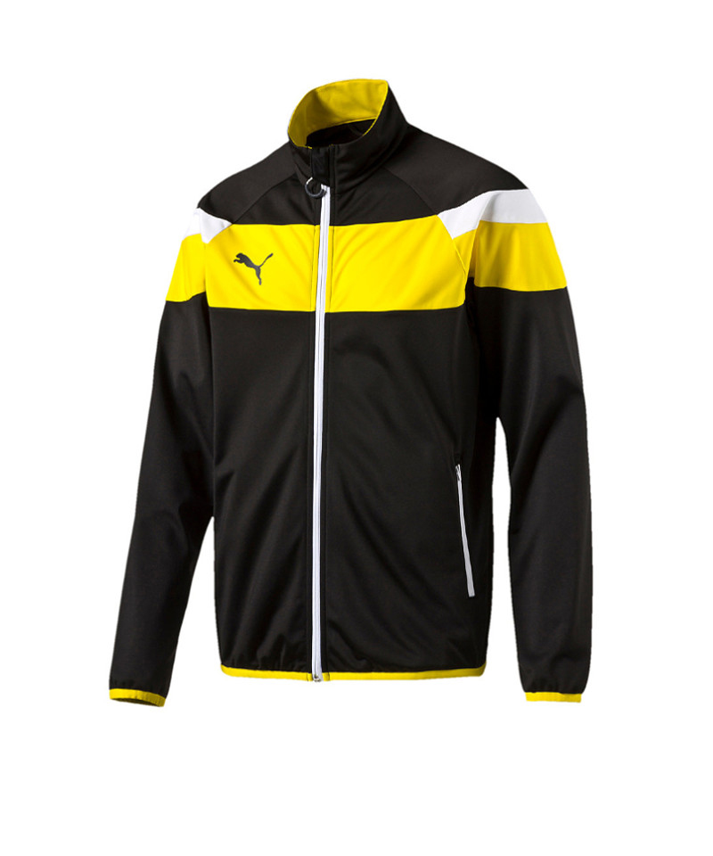 PUMA Spirit II Polyester Tricot Jacke Schwarz F37 - schwarz