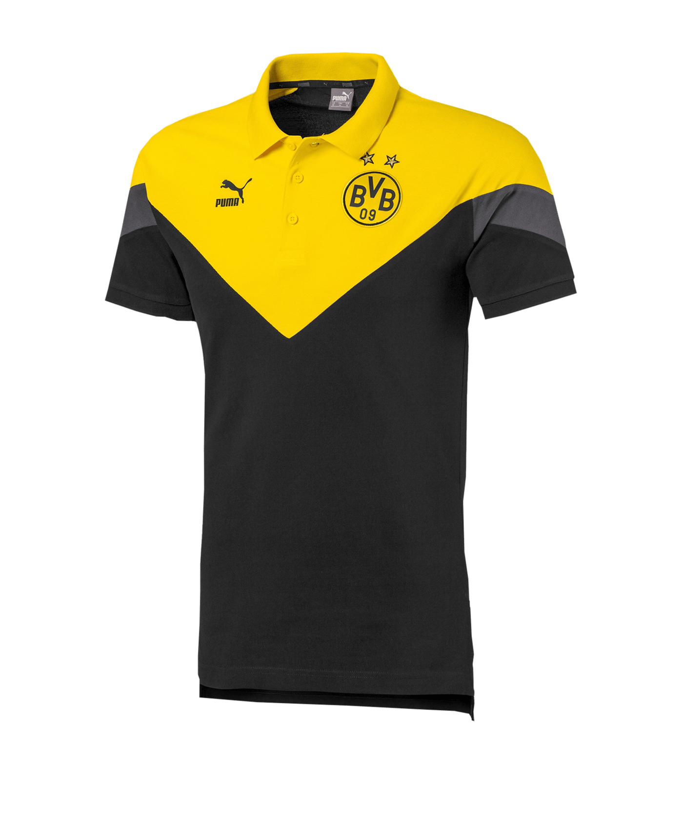 PUMA BVB Dortmund Iconic MCS Poloshirt Schwarz F01 - schwarz