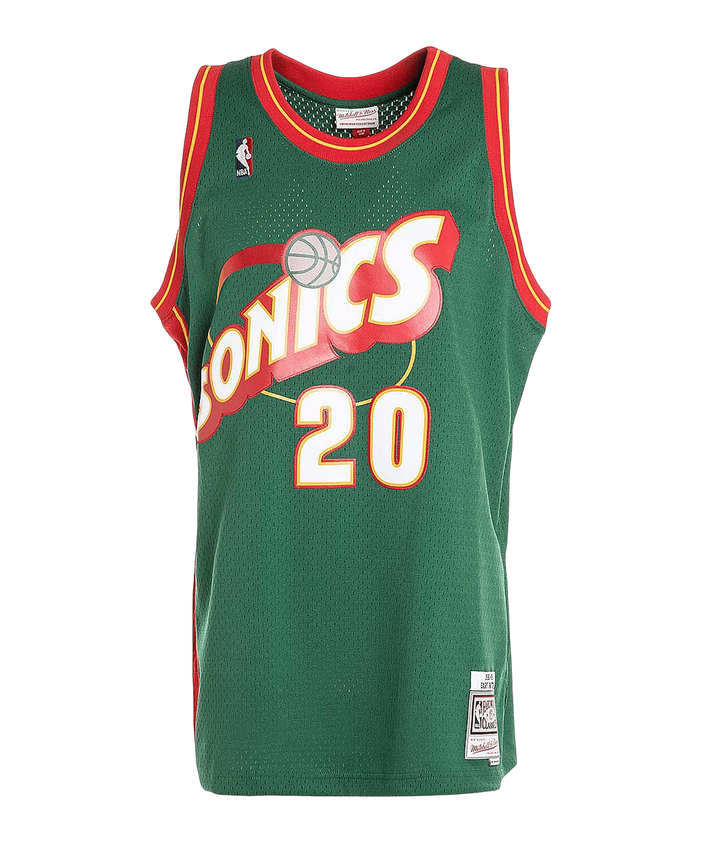 Mitchell & Ness NBA Split Swingman Jersey Seattle Supersonics 1995 Gary Payton Jerseys main image 1