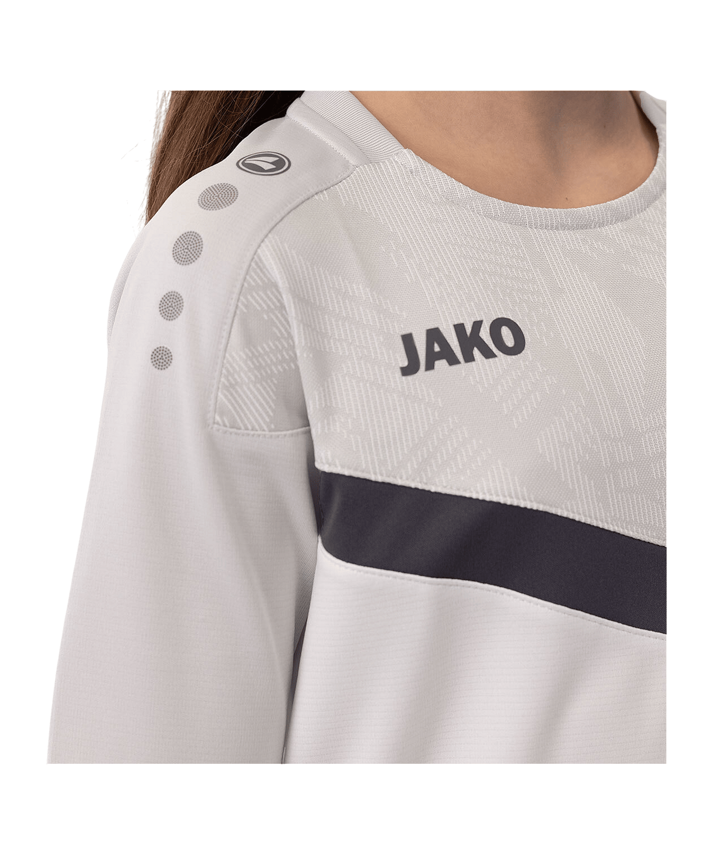 JAKO Icon T-Shirt Kids Weiss Grau F016 - weiss