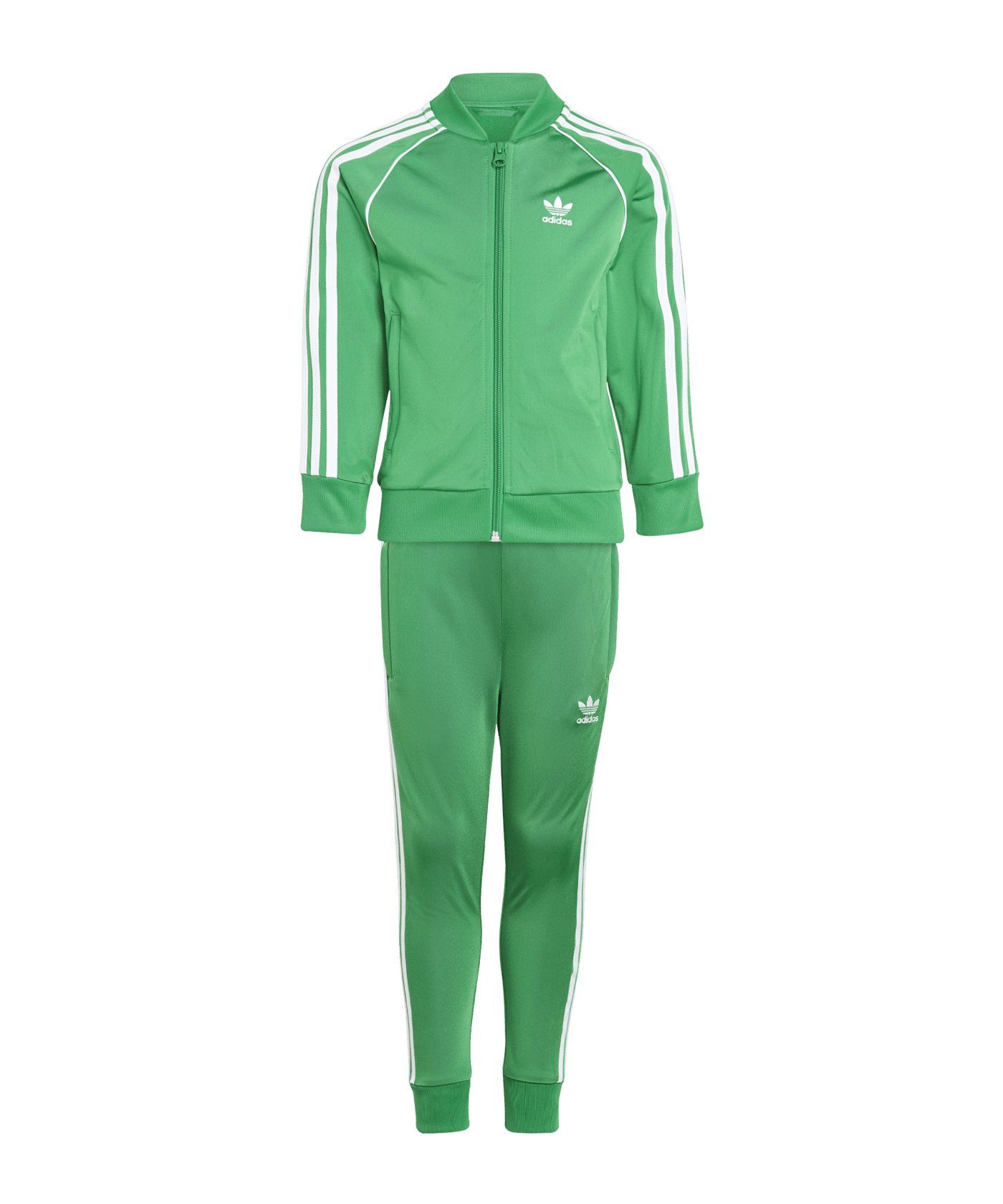 adidas Originals Adicolor Trainingsanzug Kids Grün - gruen